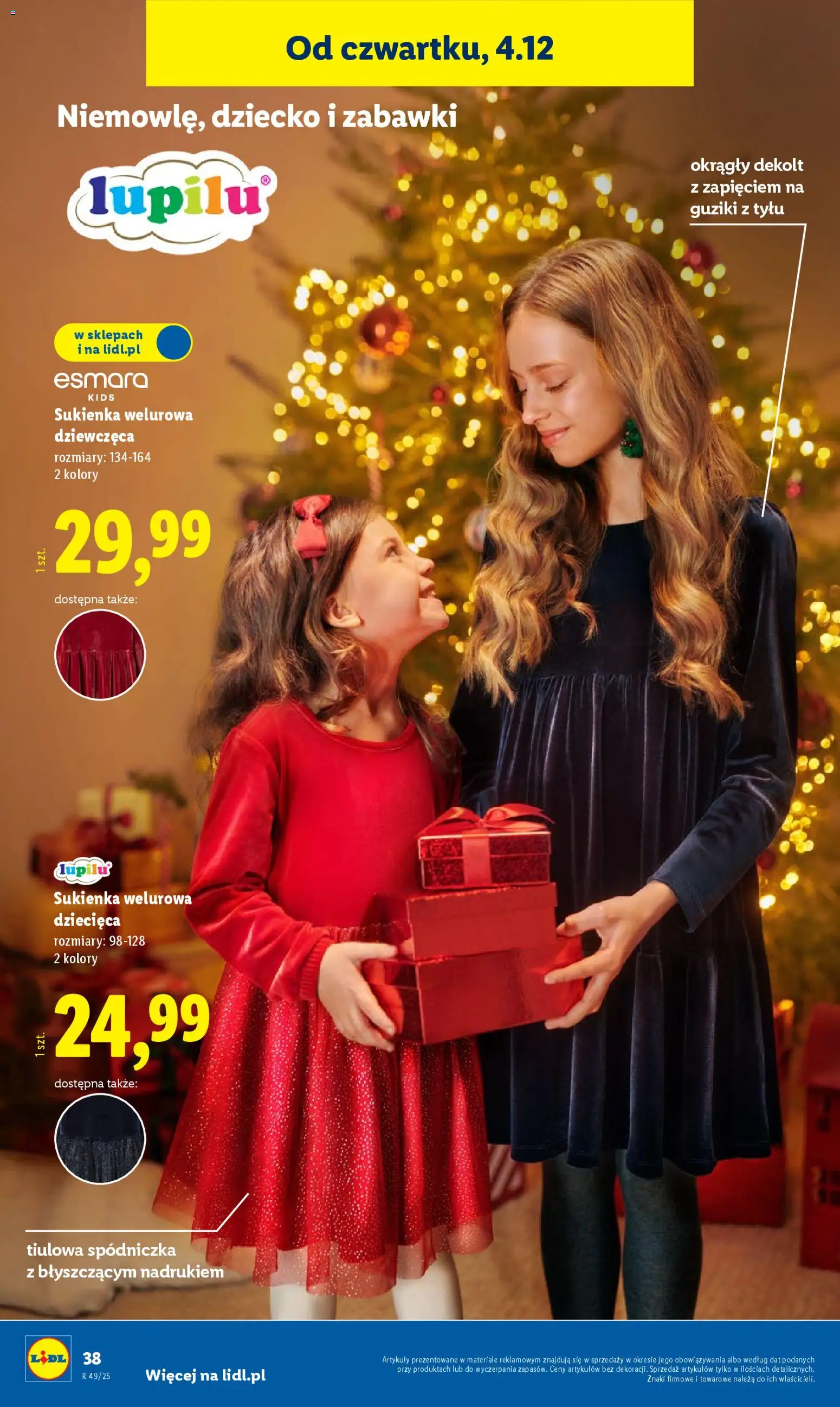 Lidl Gazetka - Cyber Monday od 01.12.2025 | Strona: 44 | Produkty: Sukienka