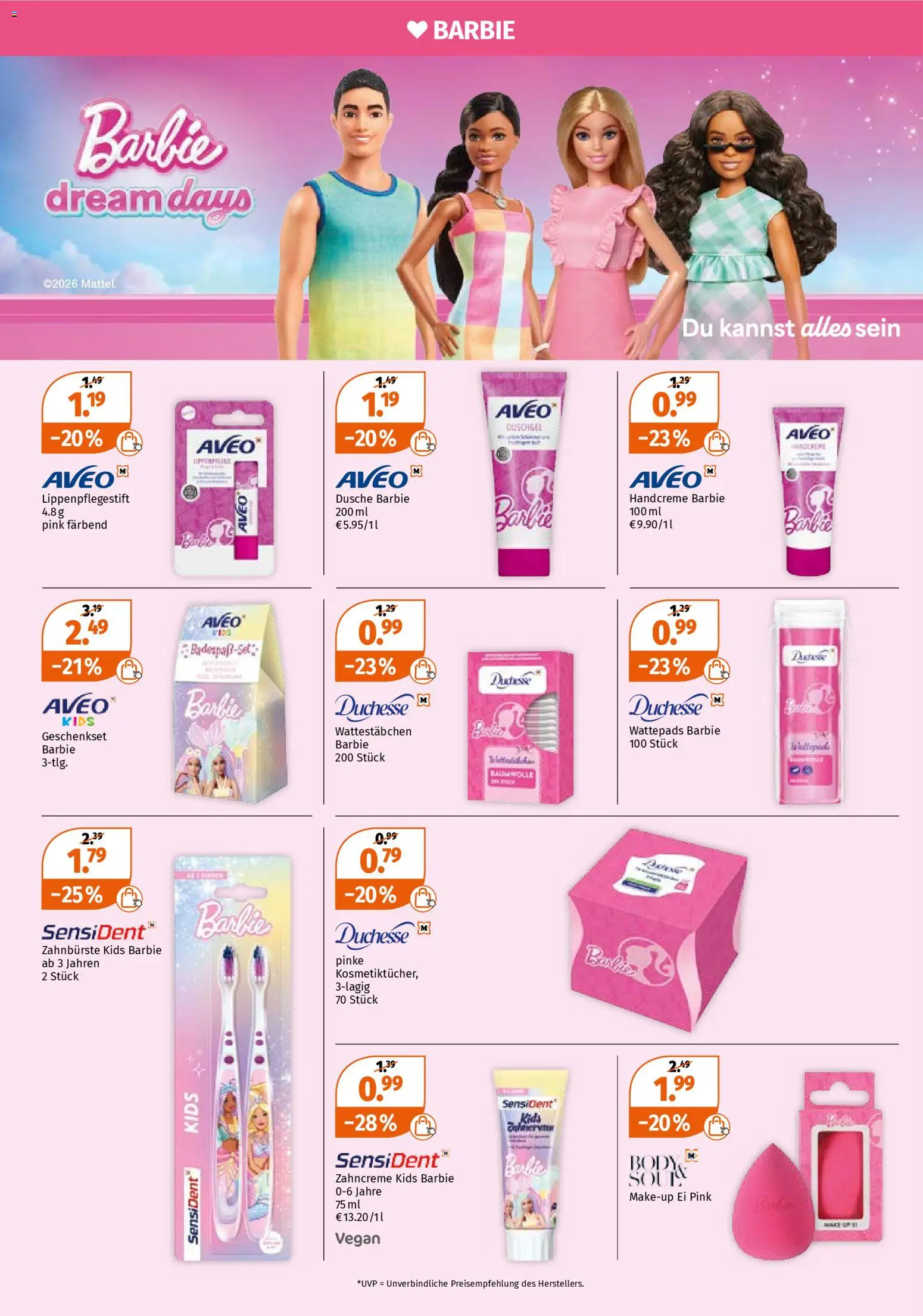 Müller Prospekt 	 – gültig ab 02.03.2026 | Seite: 20 | Produkte: Wattepads, Make-up, Handcreme, Zahnbürste