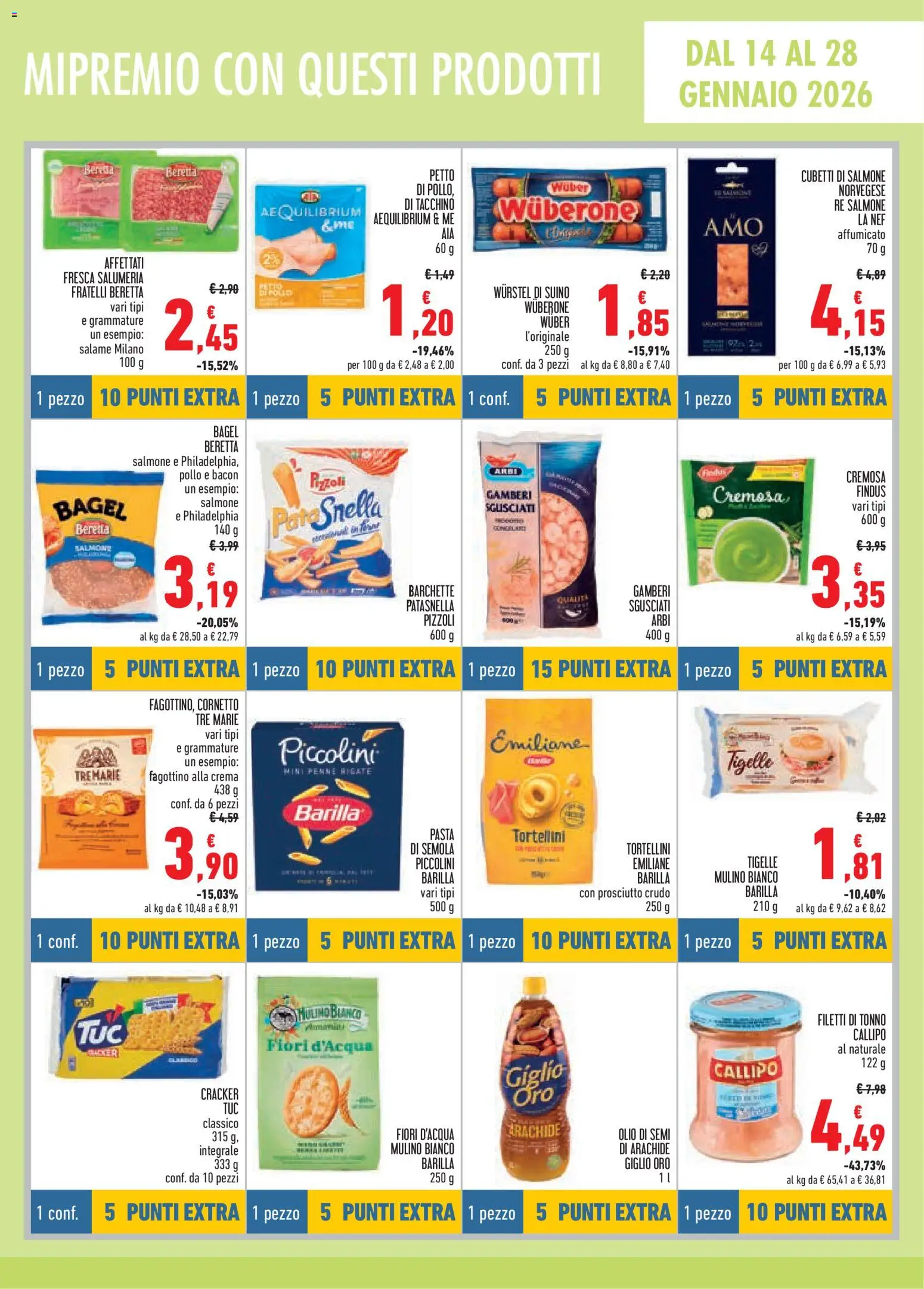 Volantino Conad del 02.01.2026 | Pagina: 9 | Prodotti: Crema, Salame, Tacchino, Wurstel