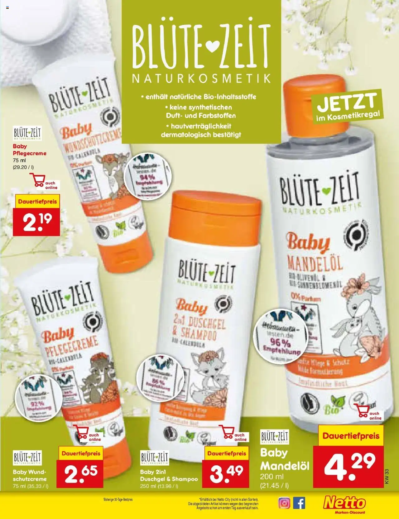 Netto Marken-Discount prospekt Lahnau	 - gültig ab dem 10.08.2025 | Seite: 37 | Produkte: Sonnenblumenol, Duft, Shampoo, Duschgel
