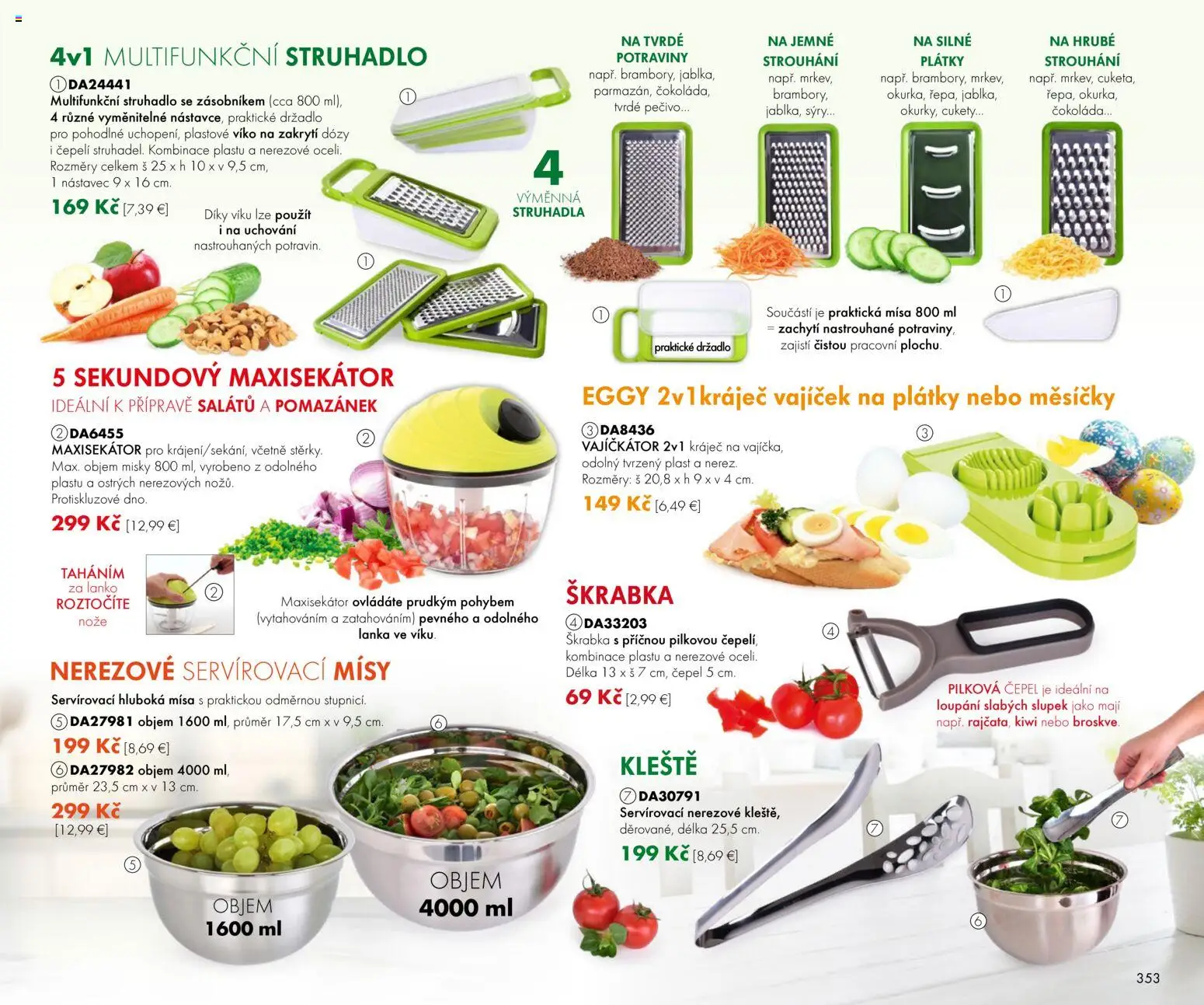 Nové Dedra akcie – leták je platný od 01.03.2026 | Strana: 53 | Produkty: Strúhadlo, Čokoláda, Kiwi