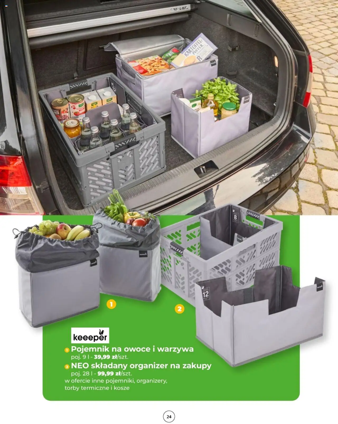 Mrówka Gazetka - Elbląg od 07.08.2025 | Strona: 24 | Produkty: Torby termiczne, Warzywa, Owoce