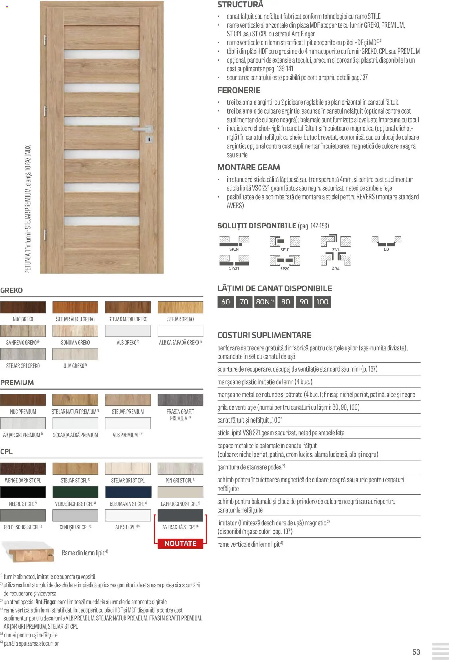Noul catalog Proges – valabil de la 23.08.2024 | Pagină: 53 | Produse: Ușă