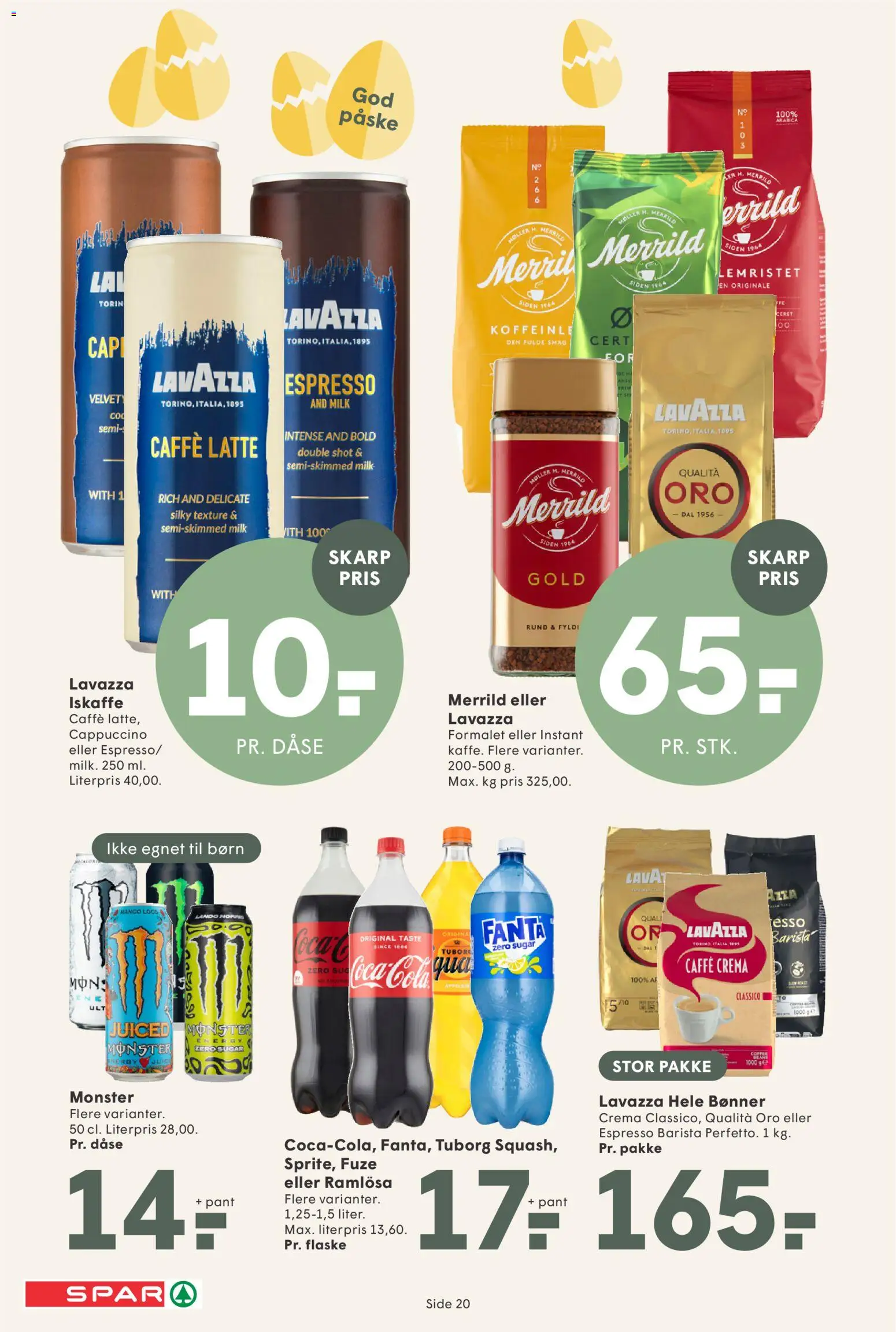 Spar tilbudsavis – gyldig fra 20.03.2026 | Side: 20 | Produkter: Mango, Bønner, Fanta, Cola
