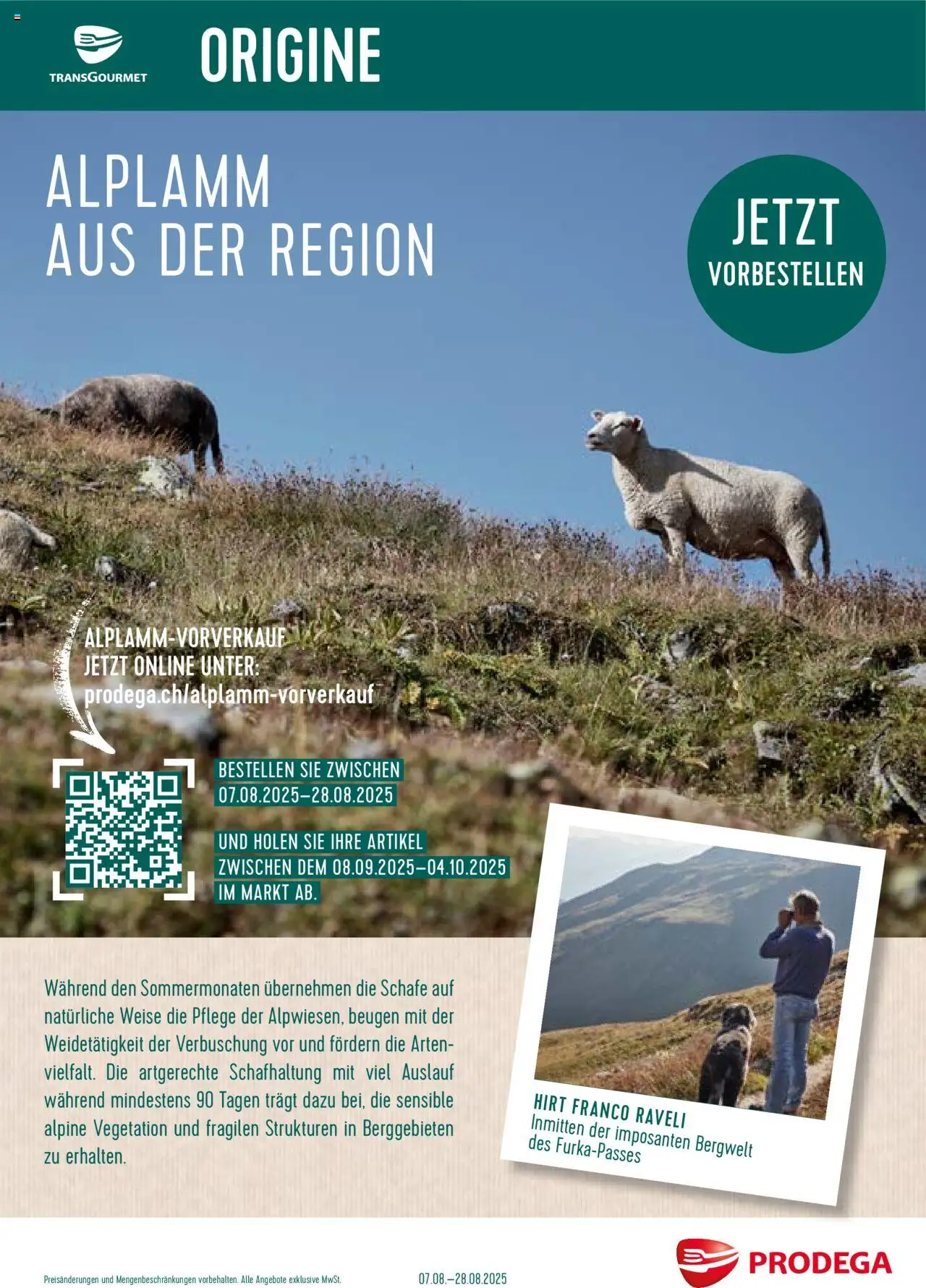 Prodega Aktionen Alplamm aus der Region ab 07.08.2025 | Seite: 1
