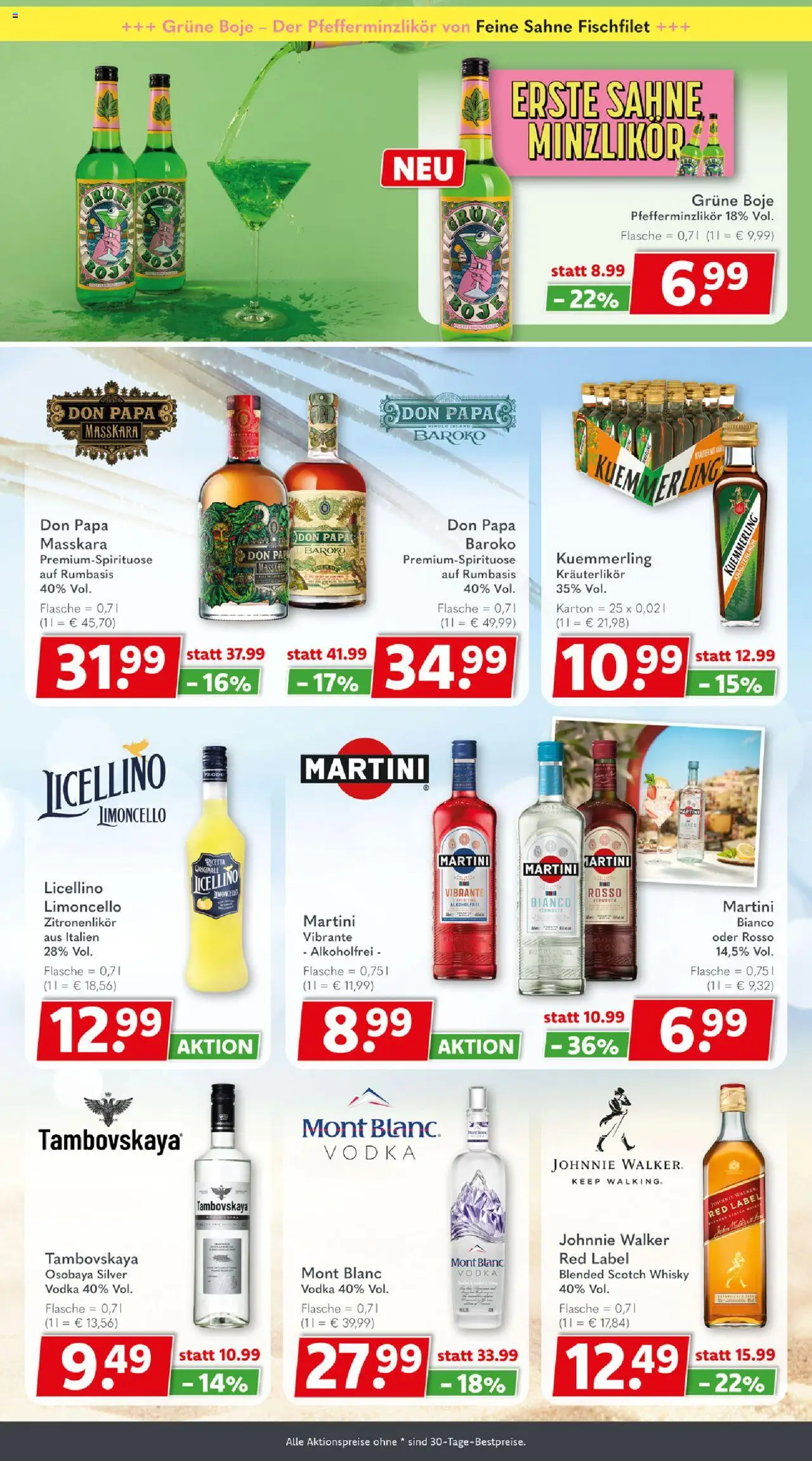 Getränkeland Prospekt 	 - gültig ab dem 21.07.2025 | Seite: 7 | Produkte: Martini, Whisky, Kuemmerling, Johnnie walker