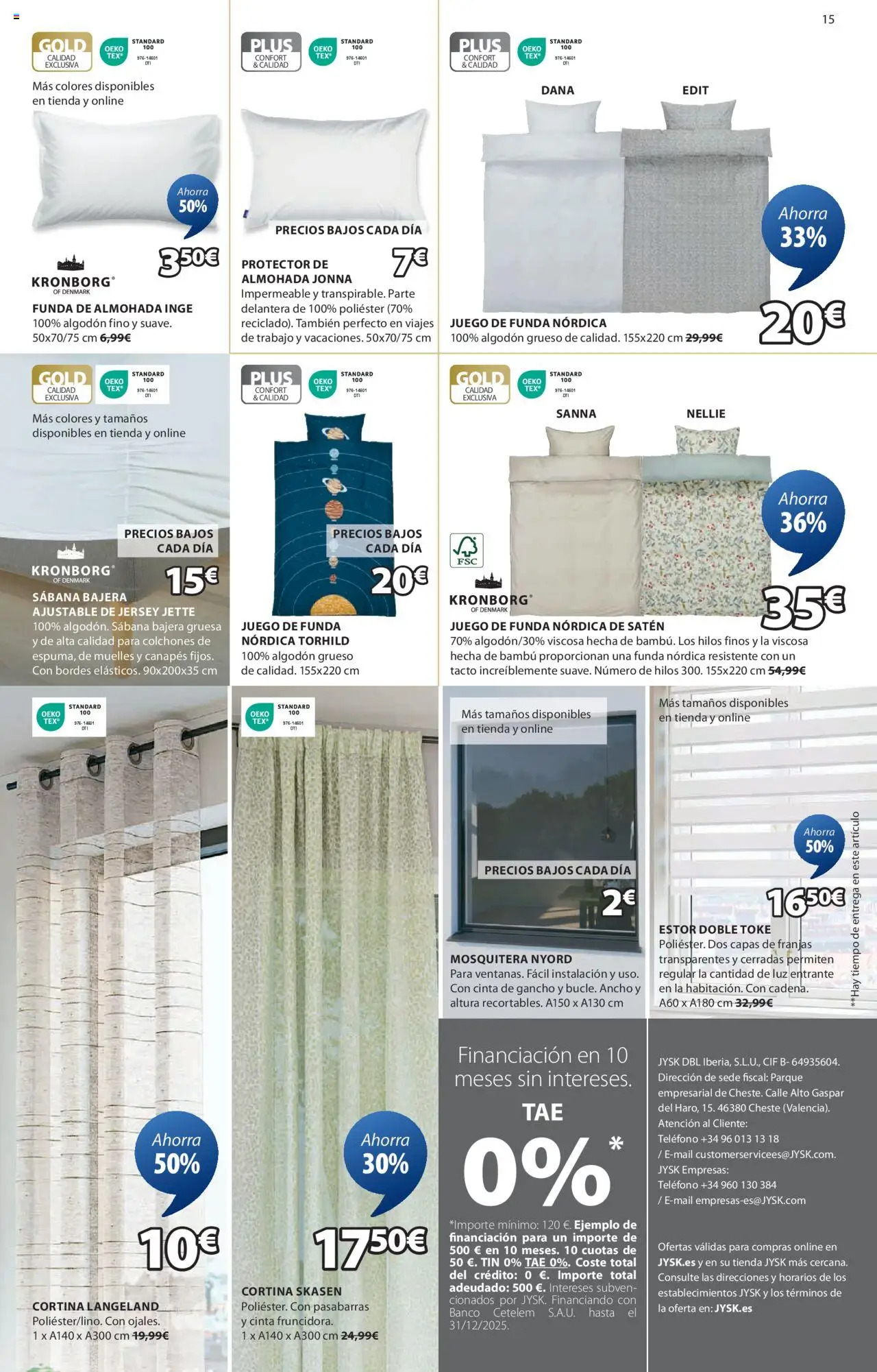 JYSK - Grandes ofertas │ válido desde el 26.06.2025 | Página: 16 | Productos: Cortina, Funda, Almohada