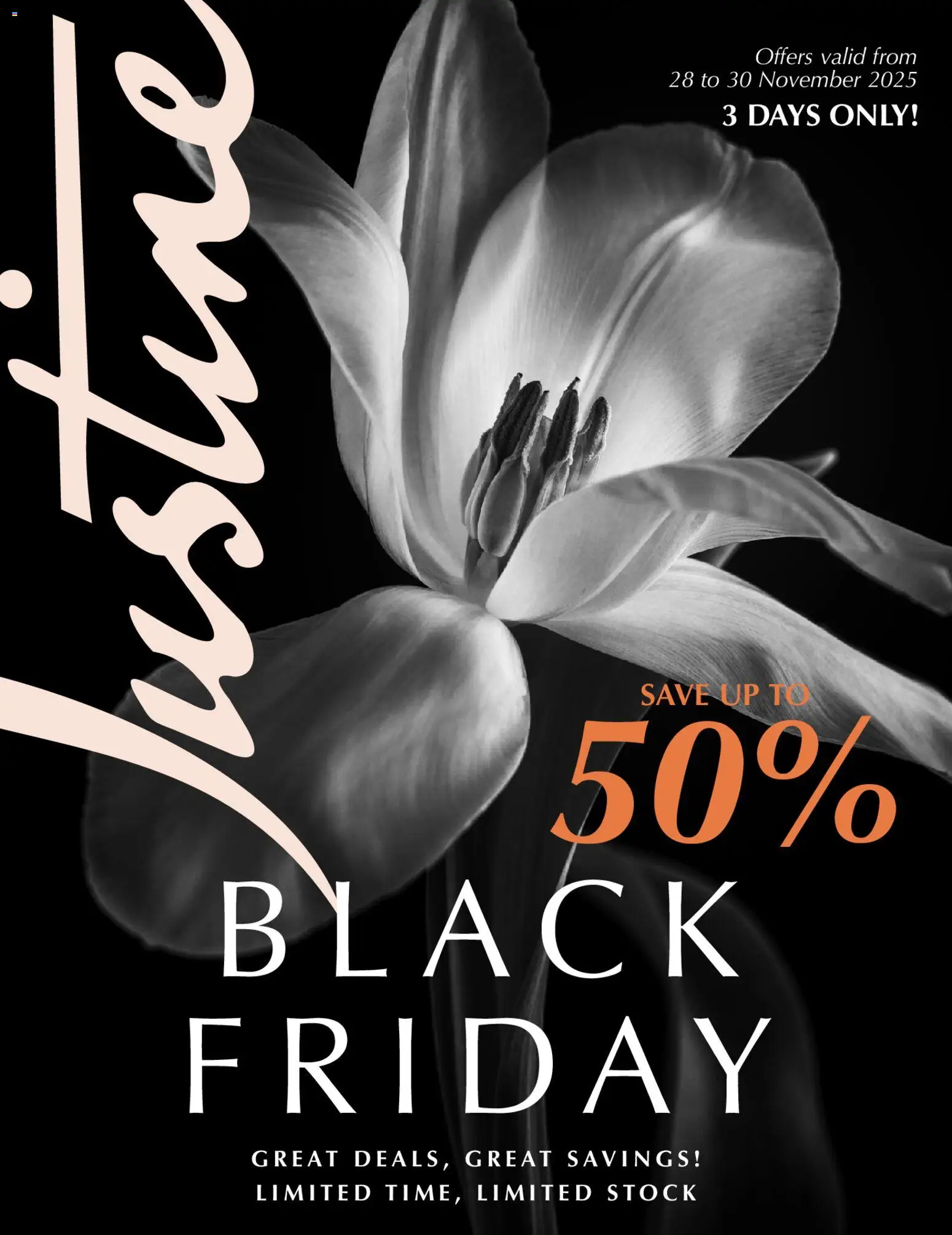 New Justine catalogue – valid from 28.11.2025 | Page: 1 | Products: Stock