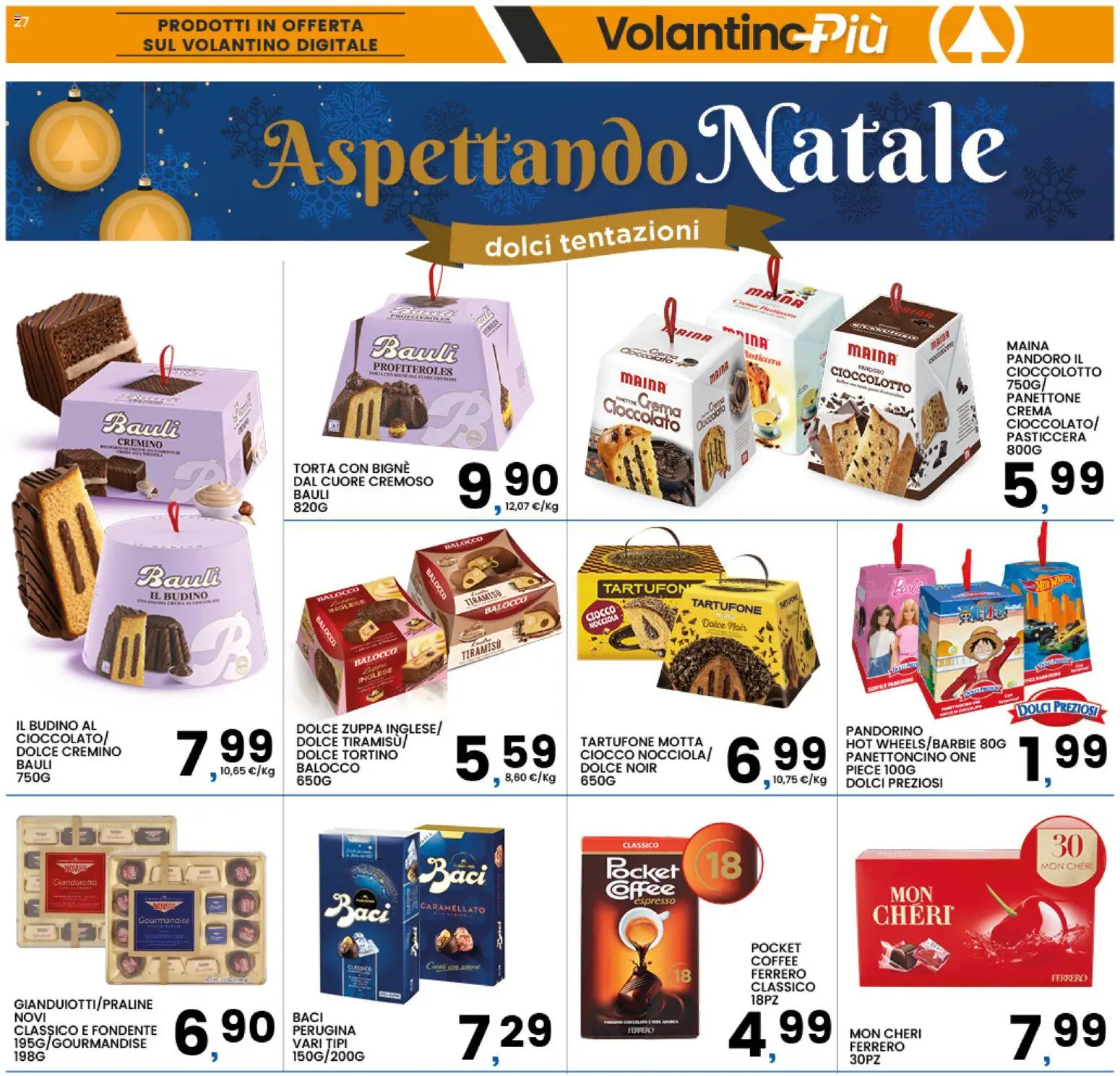 Volantino Interspar del 17.11.2025 | Pagina: 27 | Prodotti: Cioccolato, Pandoro, Panettone, Torta