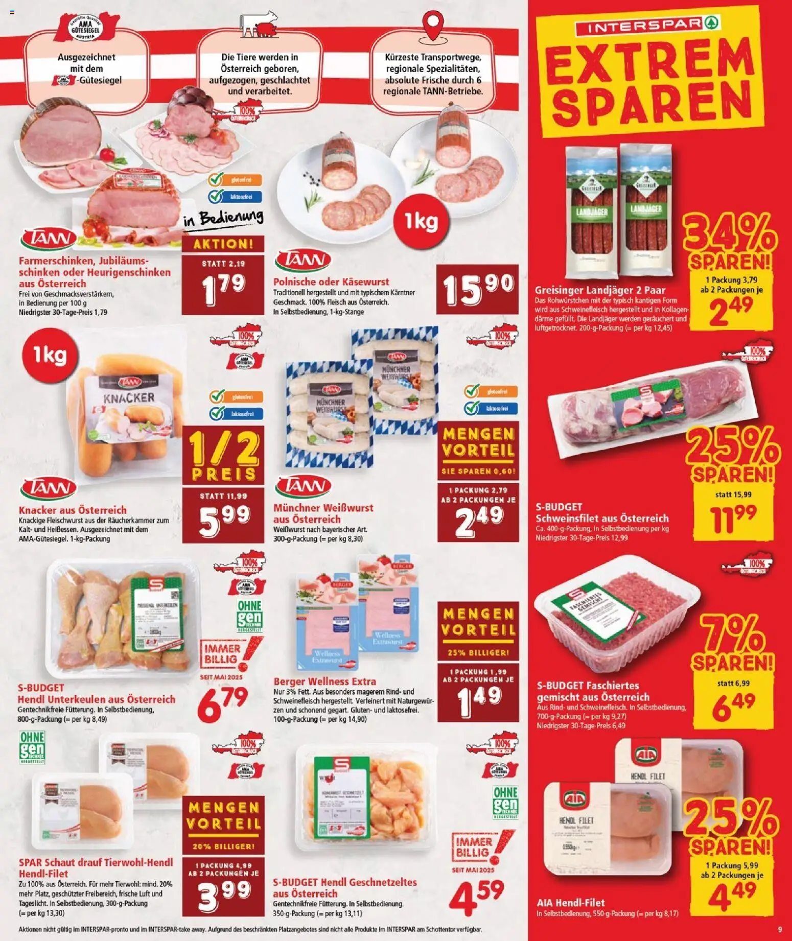 Interspar Flugblatt - Burgenland gültig ab 06.11.2025 | Seite: 10 | Produkte: Schinken, Schweinefleisch