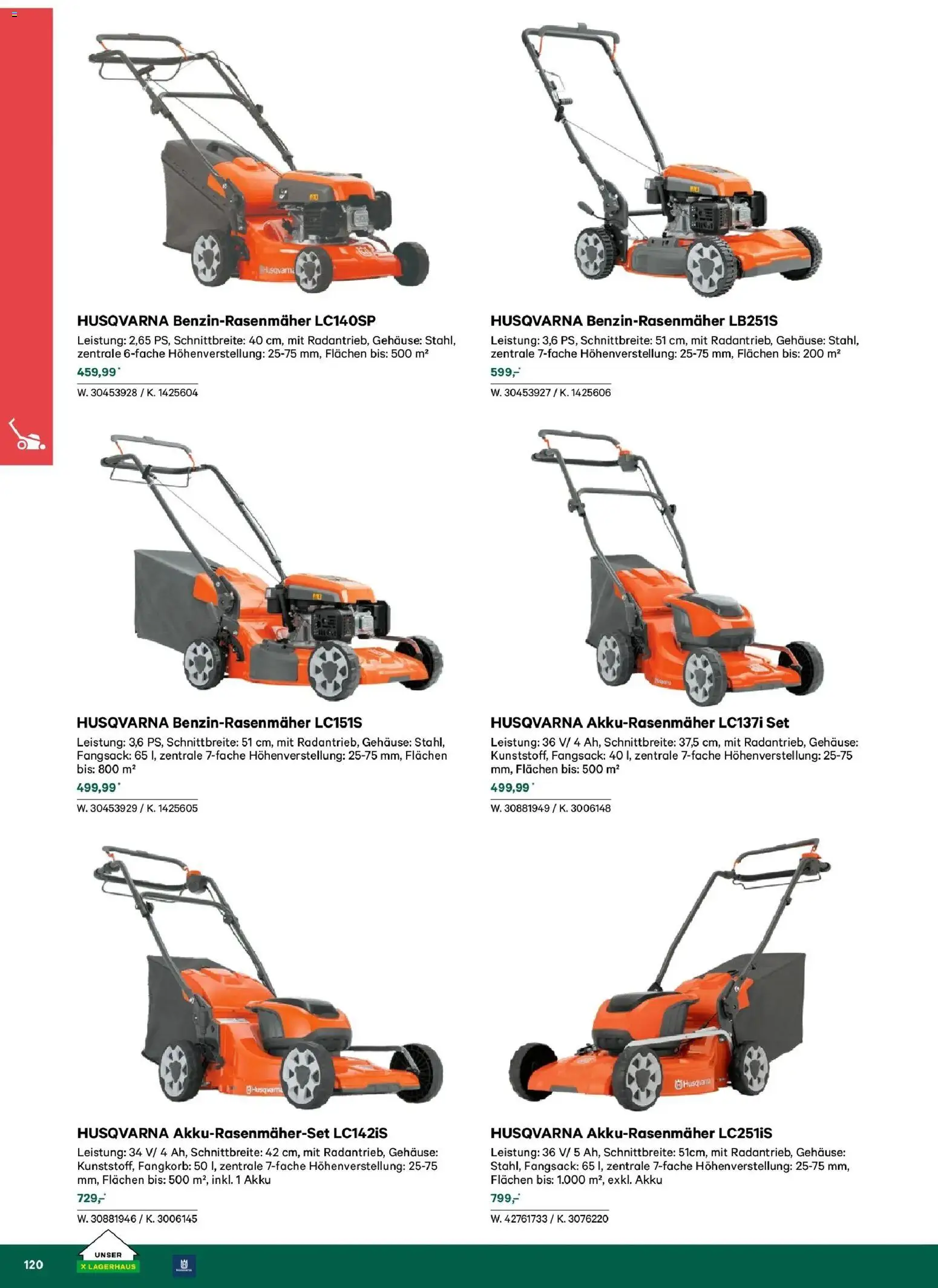 Lagerhaus Garten & Freizeit Katalog 2026 gültig ab 01.03.2026 | Seite: 120