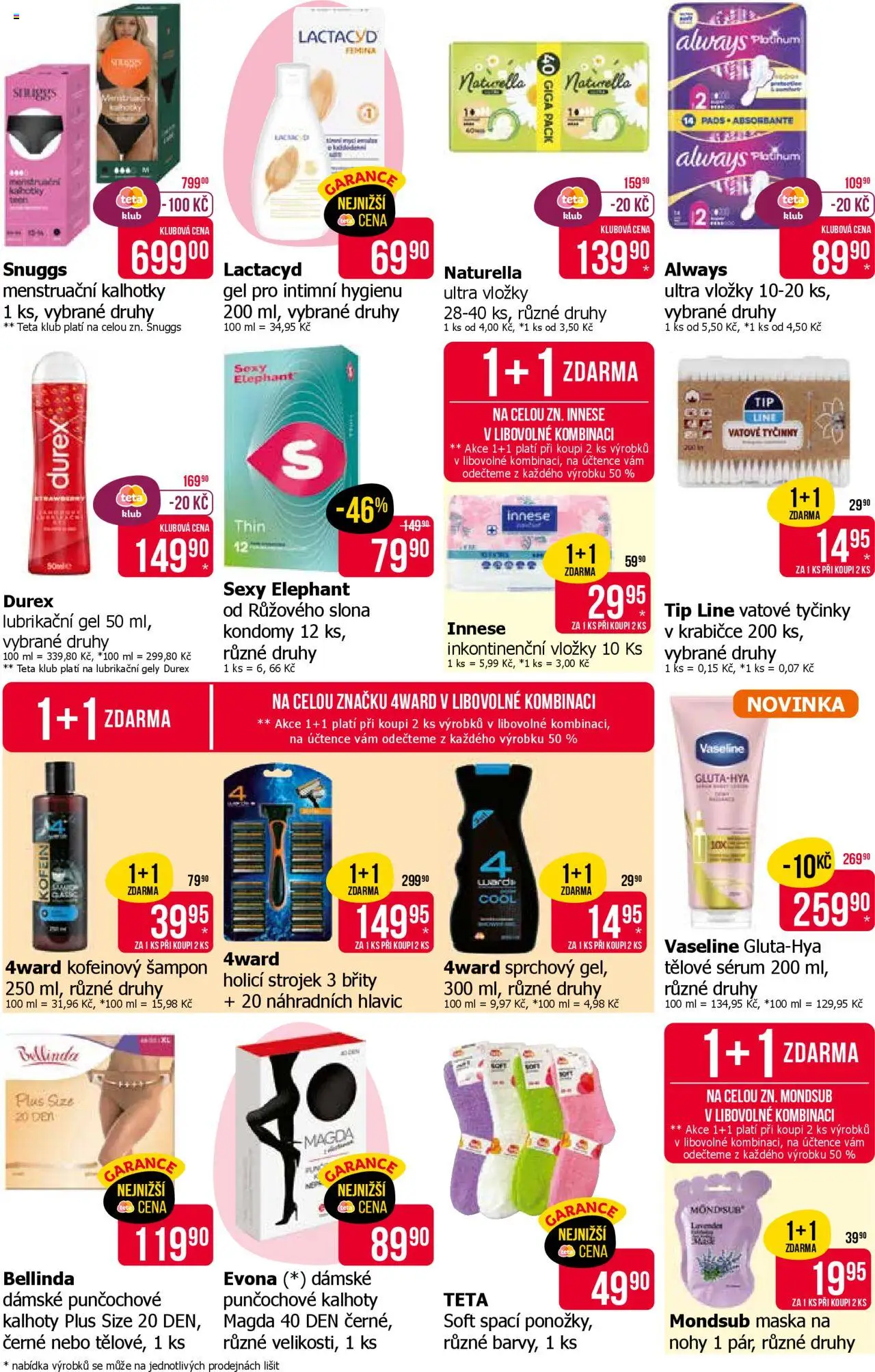 TETA Drogerie leták od 22.10.2025 | Strana: 17 | Produkty: Kalhotky, Ponožky, Durex, Vaseline