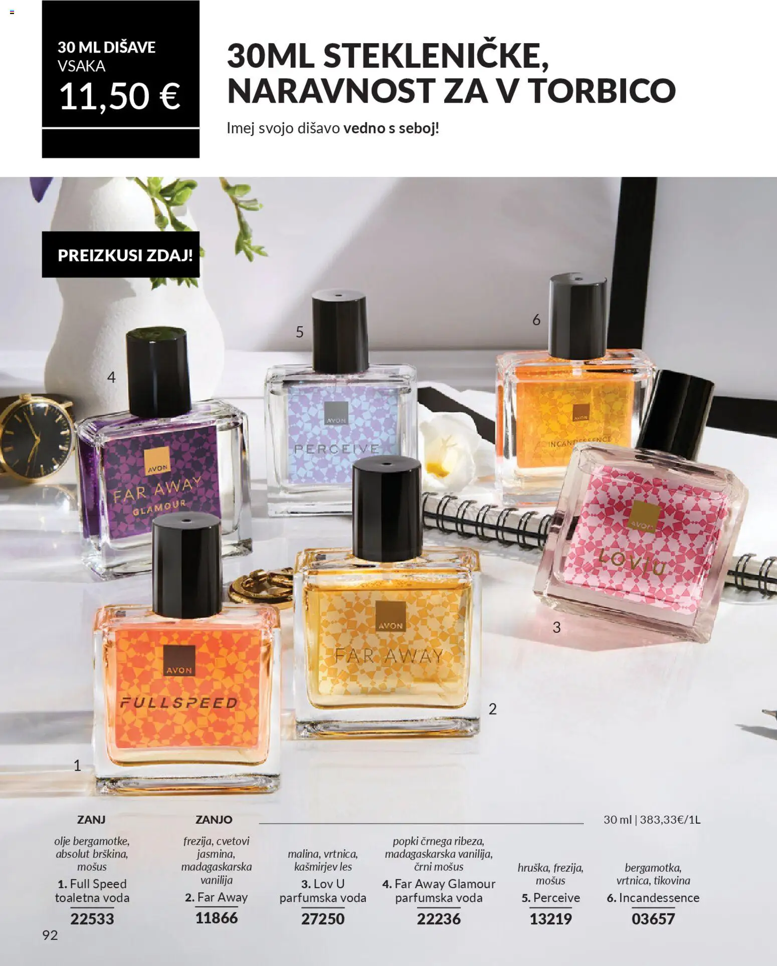 Novi Avon katalog ponudbe – veljaven od 29.12.2025 | Stran: 92 | Izdelki: Olje, Voda, Toaletna voda, Parfumska voda