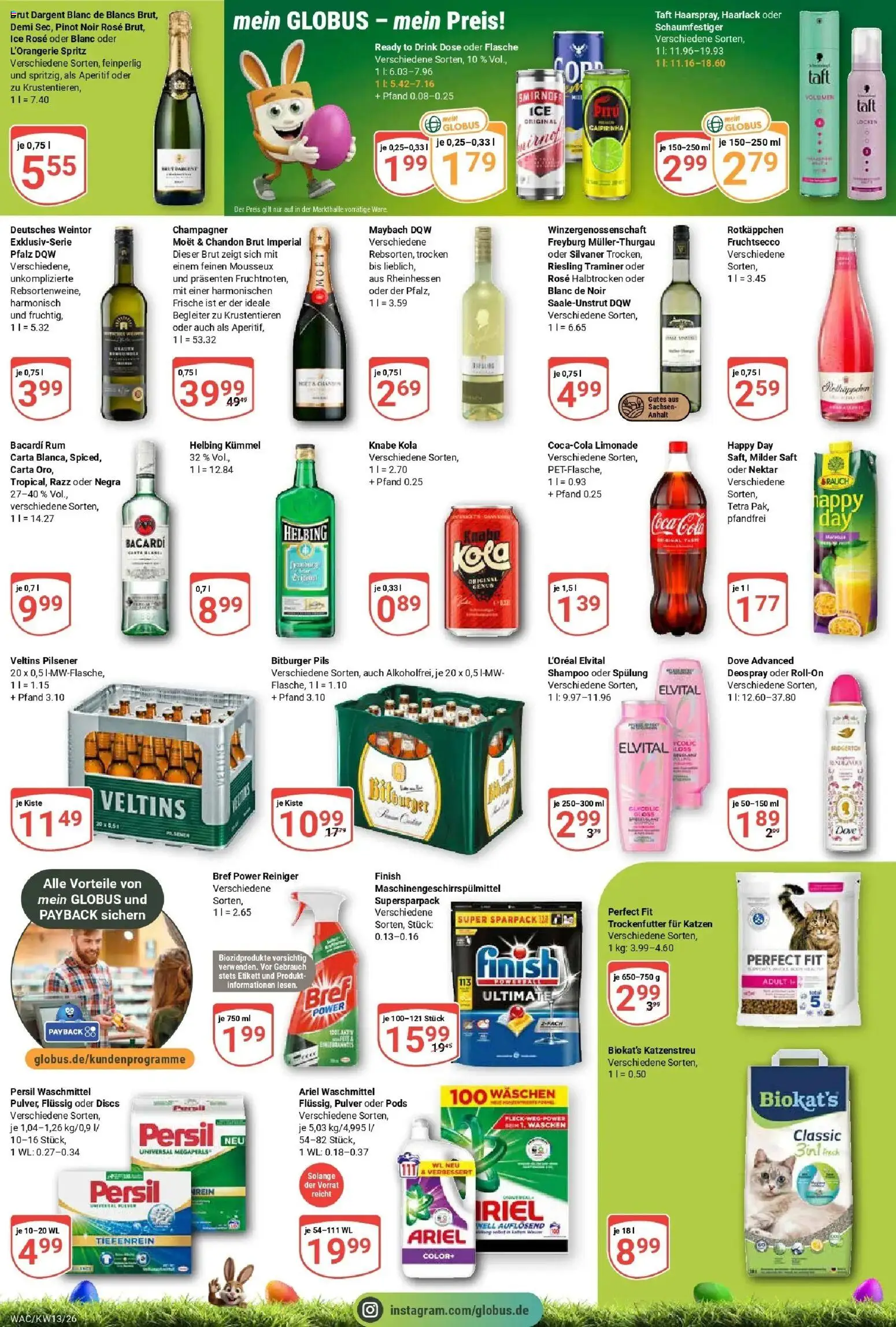 Globus prospekt Markkleeberg	 – gültig ab 23.03.2026 | Seite: 8 | Produkte: Ariel, Limonade, Finish, Persil