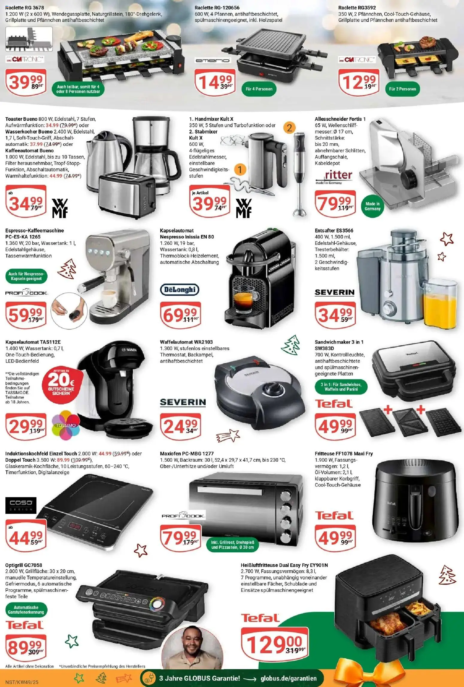 Globus prospekt Neustadt	 – gültig ab 01.12.2025 | Seite: 28 | Produkte: Toaster, Waffeln, Fritteuse, Heißluftfritteuse