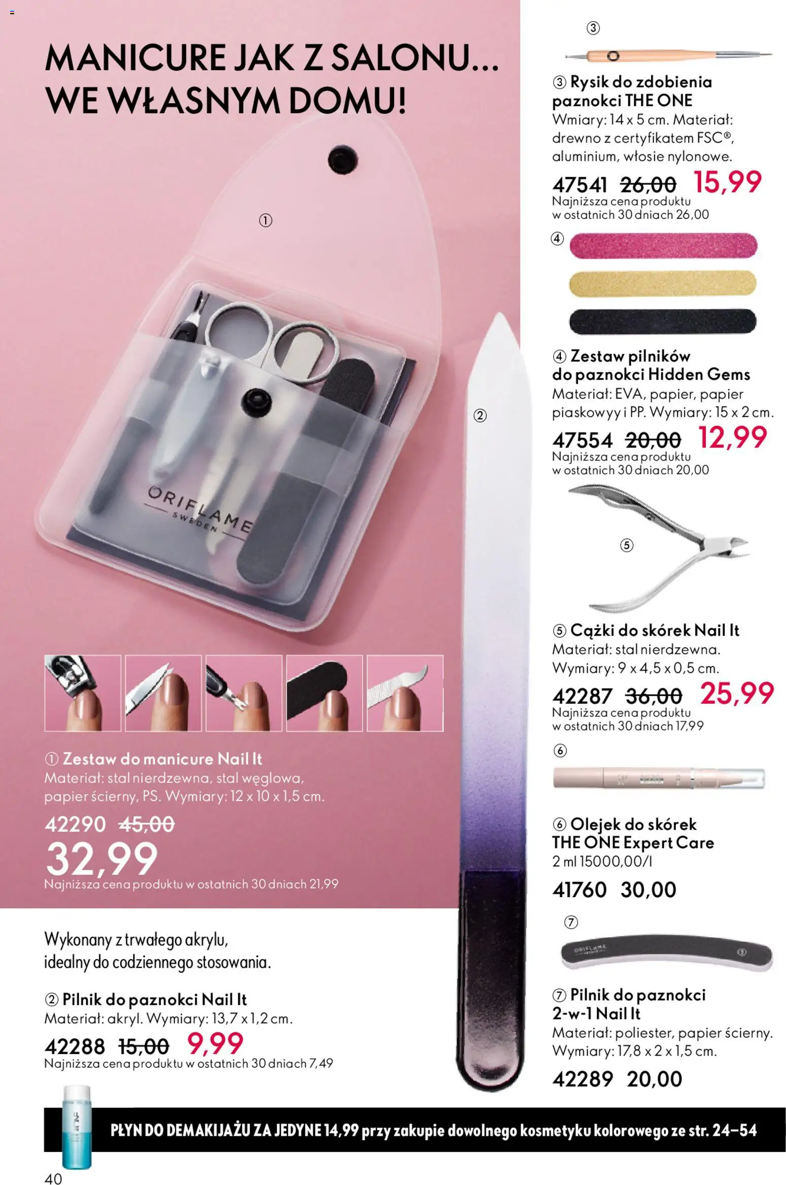 Oriflame Katalog 1 2026 od 24.12.2025 | Strona: 40 | Produkty: Płyn do demakijażu