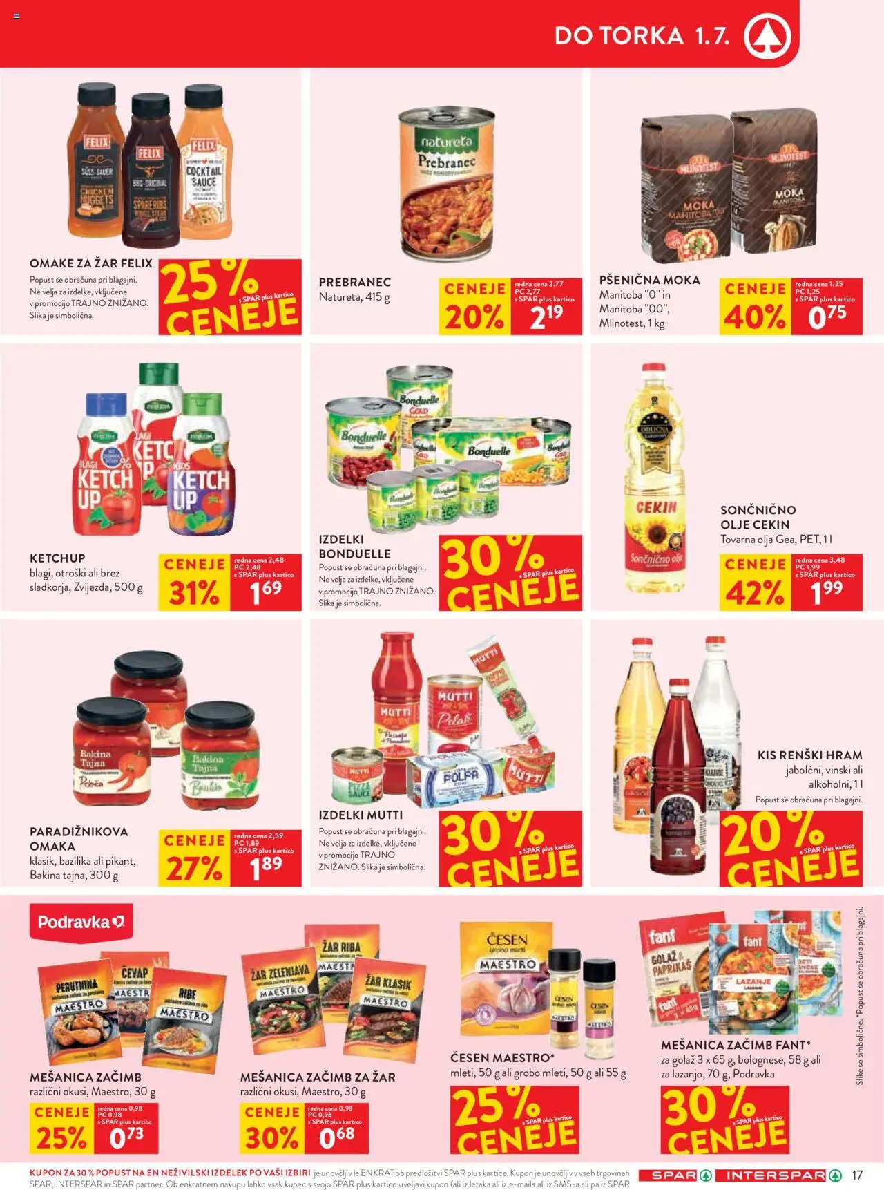 Spar katalog 26/25 │ velja od 26.06.2025 | Stran: 20 | Izdelki: Moka, Zar, Kis, Ribe