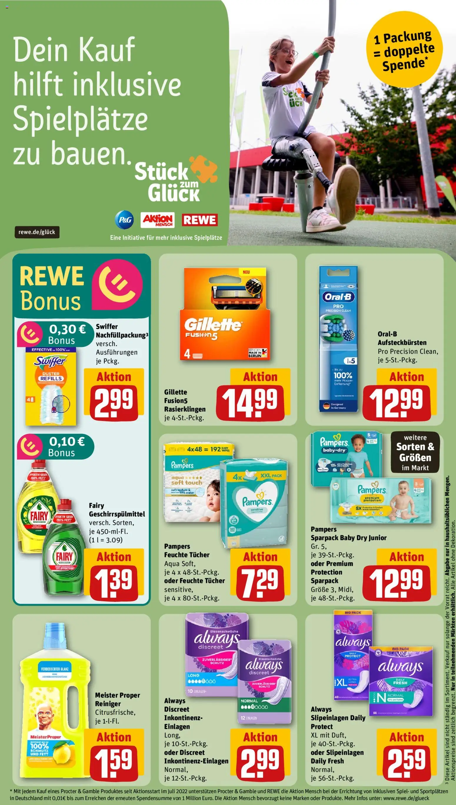 Rewe Prospekt 	 – gültig ab 27.04.2026 | Seite: 16 | Produkte: Spiel, Pampers, Geschirrspülmittel, Swiffer