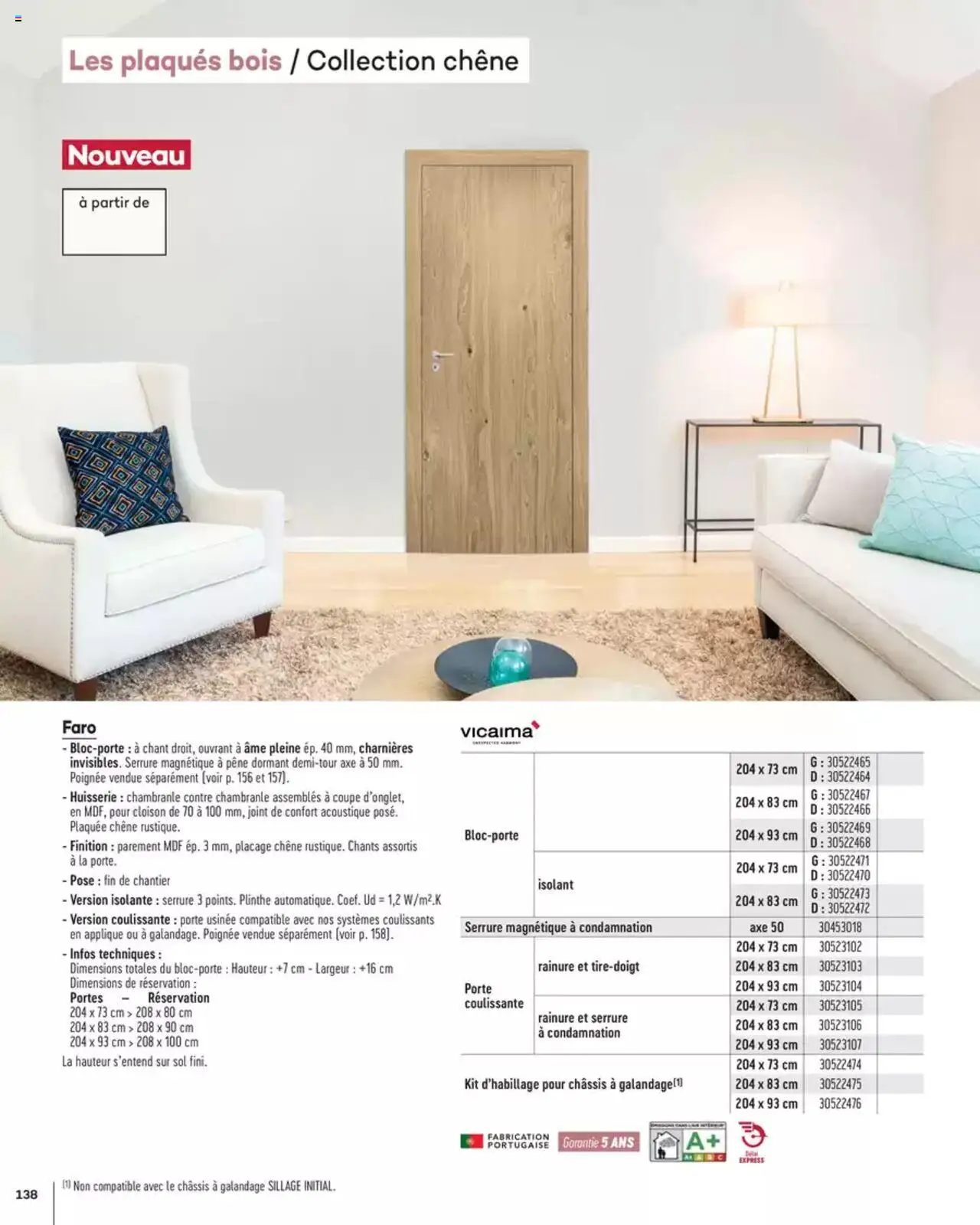  | Page: 138 | Produits: Plinthe, Porte, Portes
