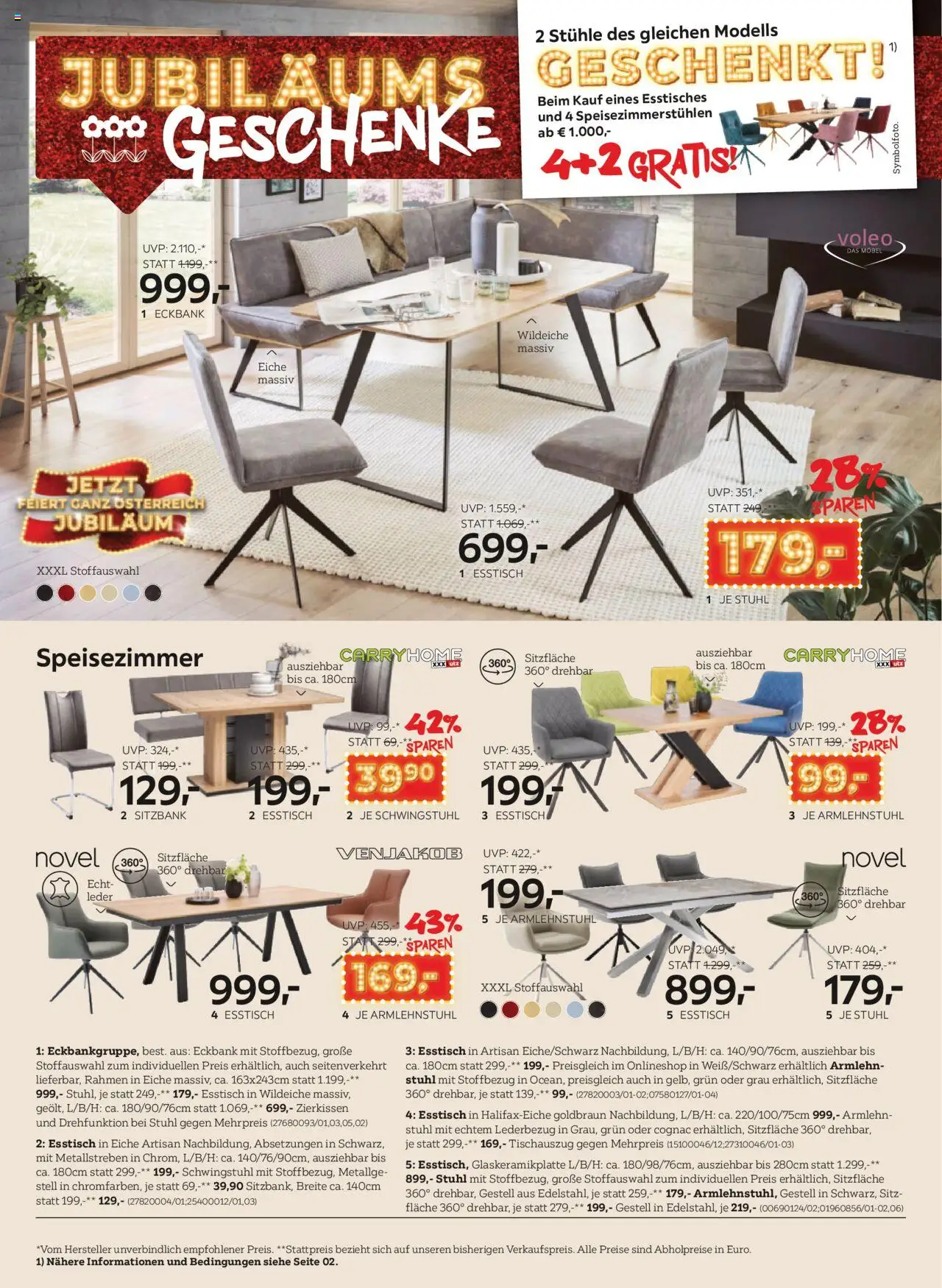 XXXLutz Jubiläum geschenke gültig ab 26.08.2025 | Seite: 12 | Produkte: Stuhl