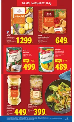 Vitasia Mochi, Mangó-maracuja / kókusz / vanília / csokoládé - amely érvényes a következő dátumtól: 05.02.2026 | Oldal: 65