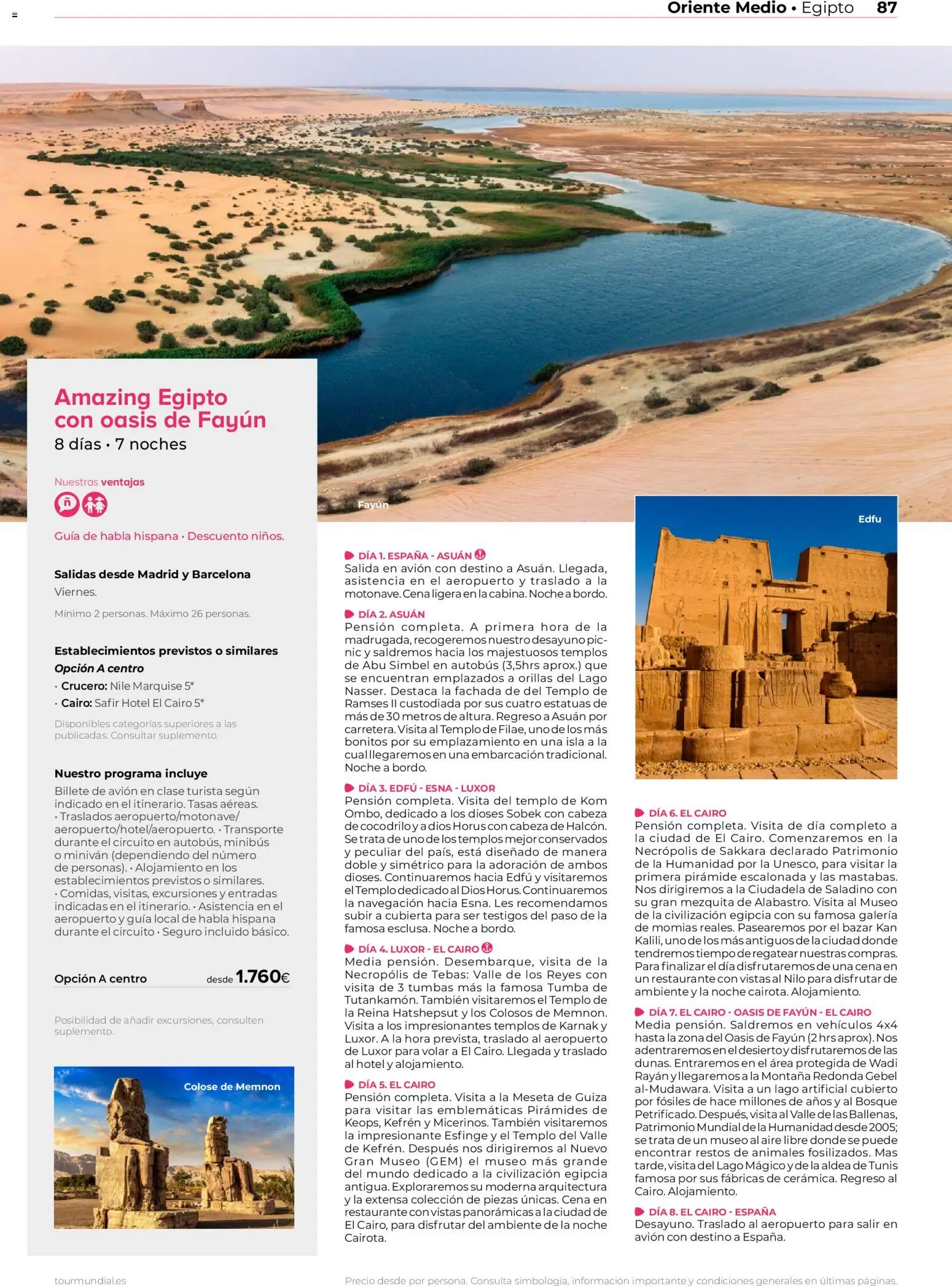 Viajes El Corte Inglés Africa y Oriente Medio │ válido desde el 01.01.2026 | Página: 87 | Productos: Navegación