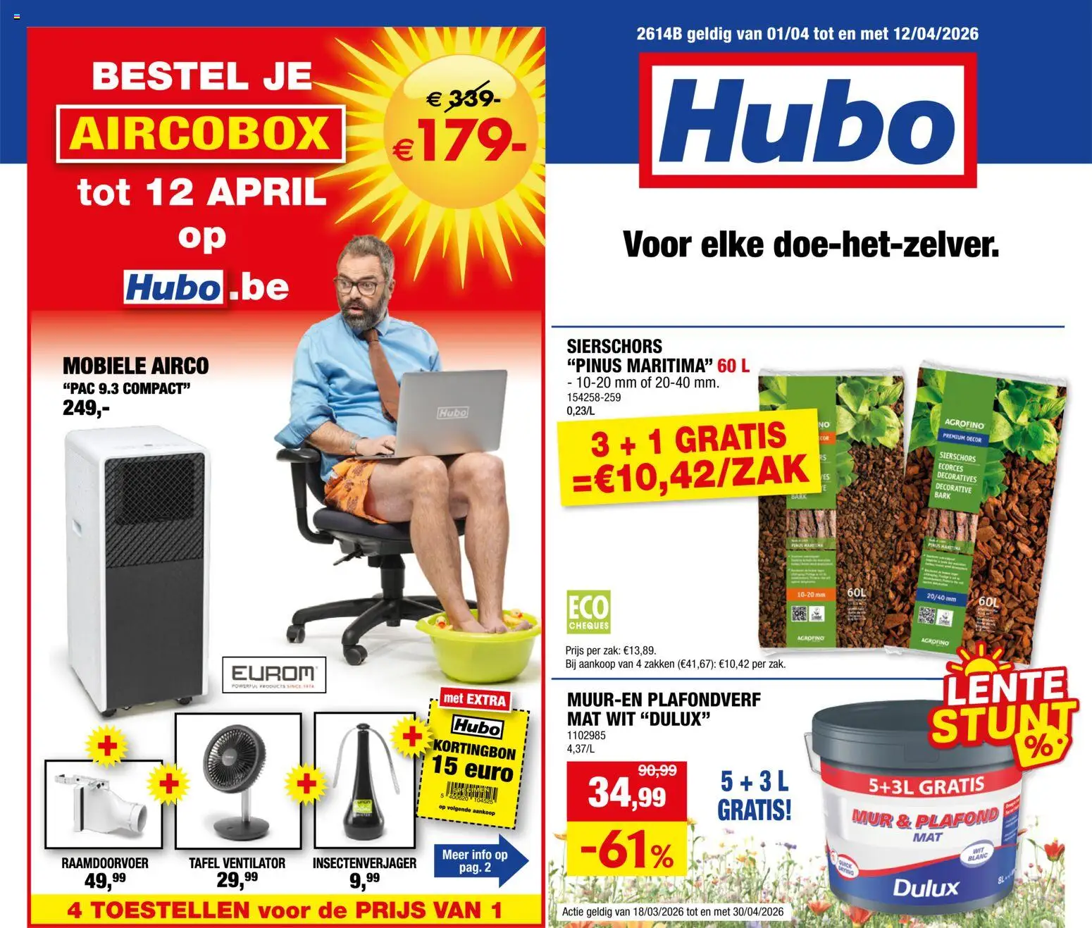 Nieuwe » Hubo folder van 01/04/2026 🤩  « is er! Ontdek geweldige aanbiedingen en bespaar. | Belgium