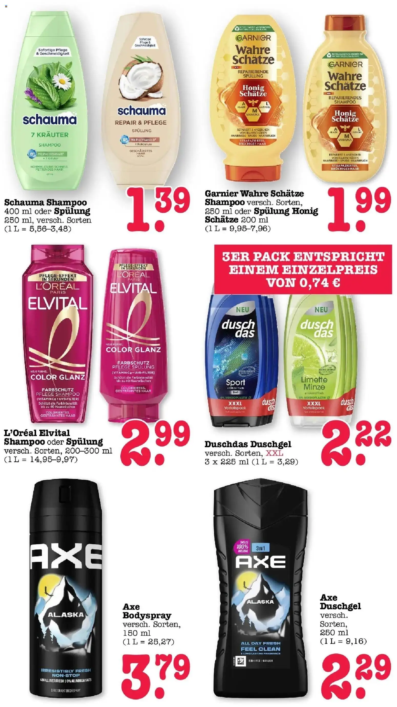 Edeka prospekt Bühlertal	 – gültig ab 09.03.2026 | Seite: 59 | Produkte: Schauma shampoo, Deodorant, Axe, Shower Gel