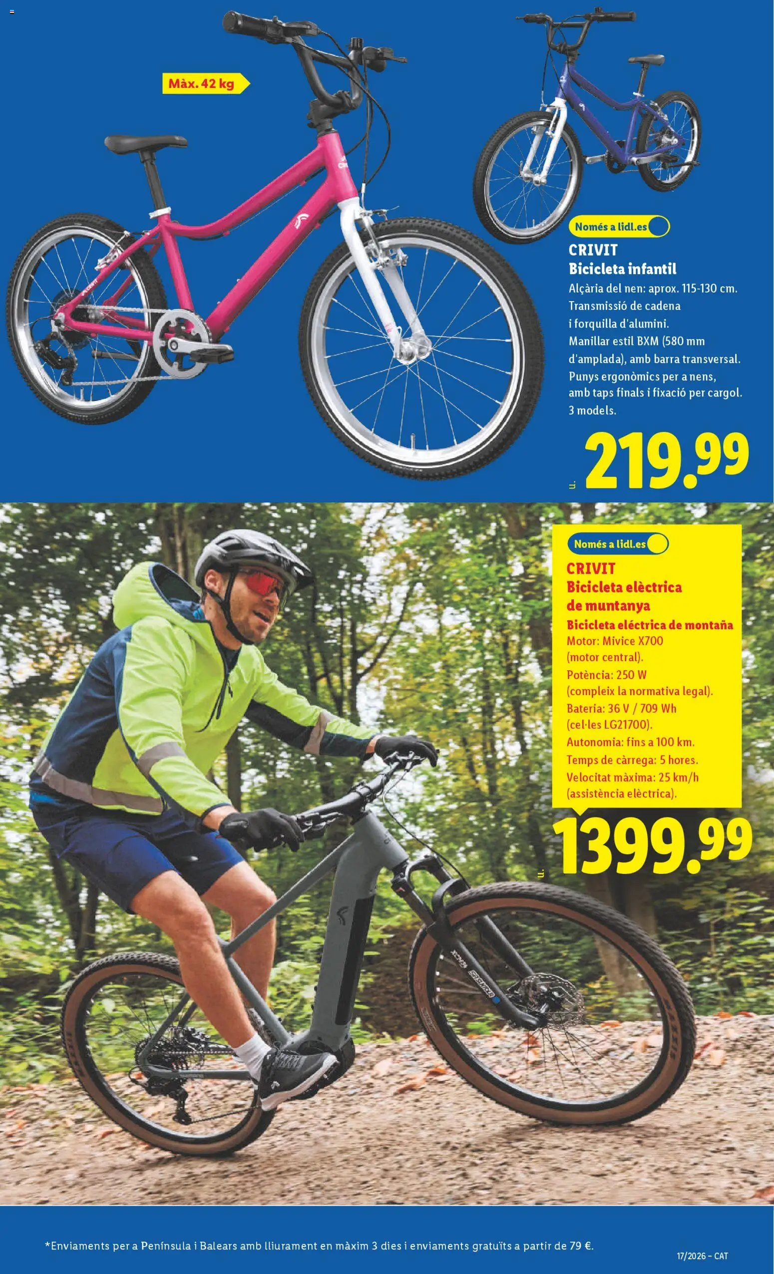 Lidl folleto de bazar │ válido desde el 20.04.2026 | Página: 5 | Productos: Bicicleta, Bicicleta eléctrica, Batería