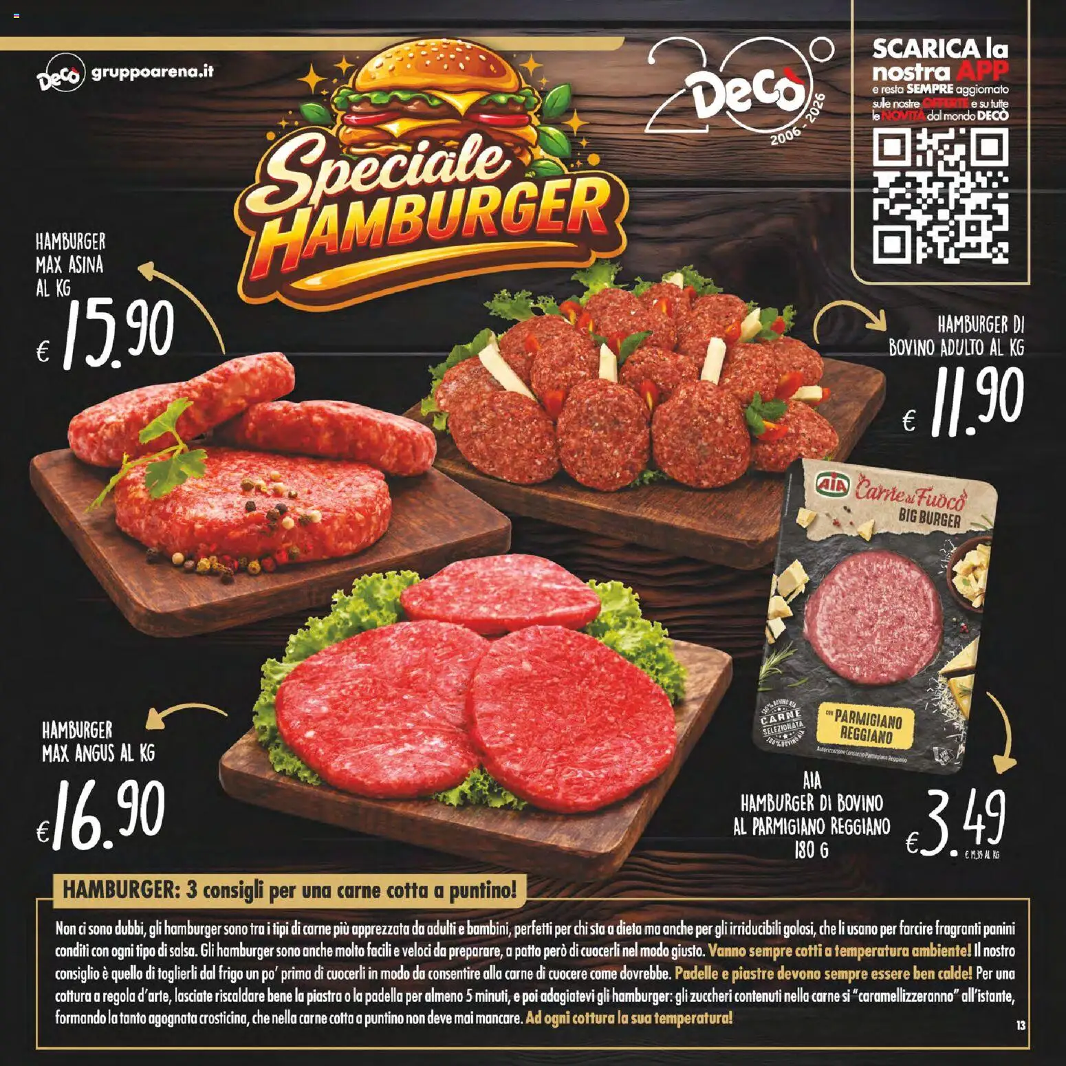 Volantino Decò del 17.04.2026 | Pagina: 13 | Prodotti: Bovino, Padella, Parmigiano reggiano, Parmigiano
