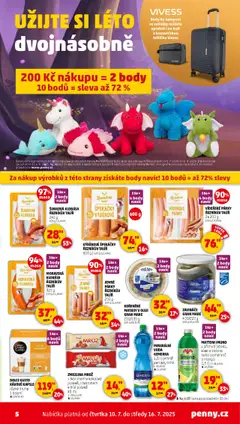 Penny Market leták - Čtvrtečník od 10.07.2025 | Strana: 5 | Produkty: Mango, Voda, Kufr, Kapsle Dolce Gusto