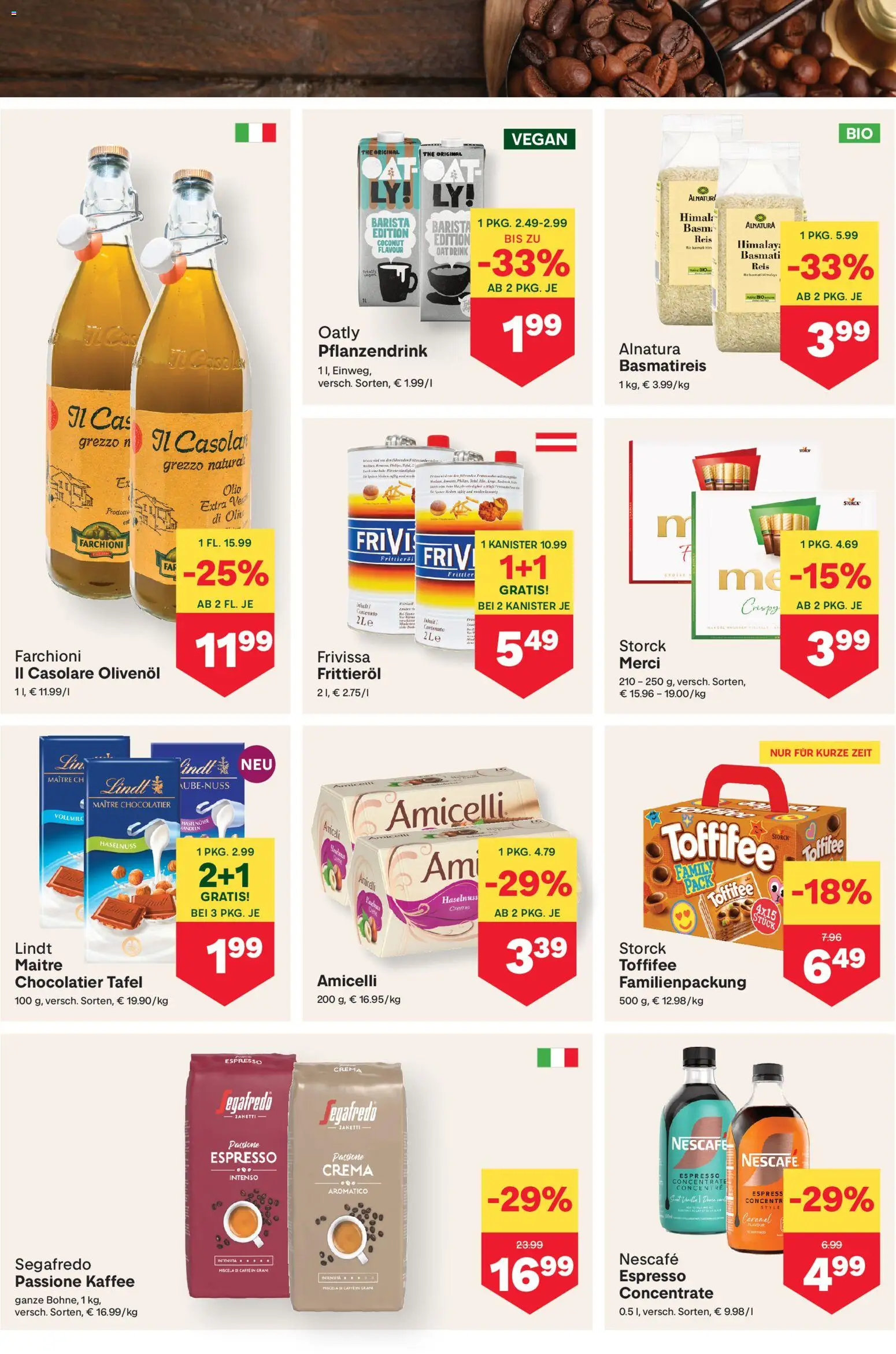 MPREIS Flugblatt gültig ab 30.04.2026 | Seite: 6 | Produkte: Huile à frire, Creme, Kaffee, Reis