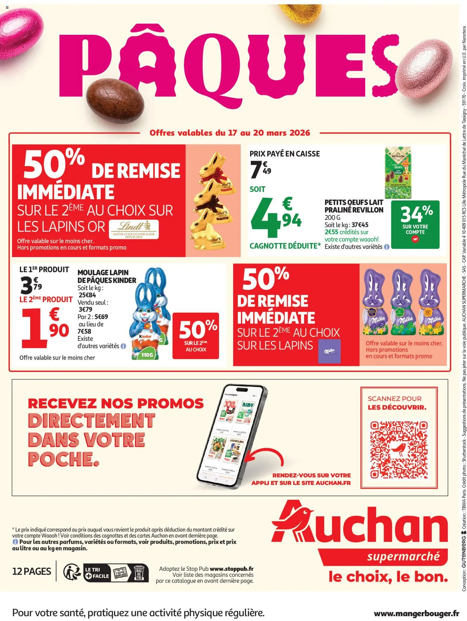 {H1} | Page: 12 | Produits: Lapin, Lait, Œufs, Lindt