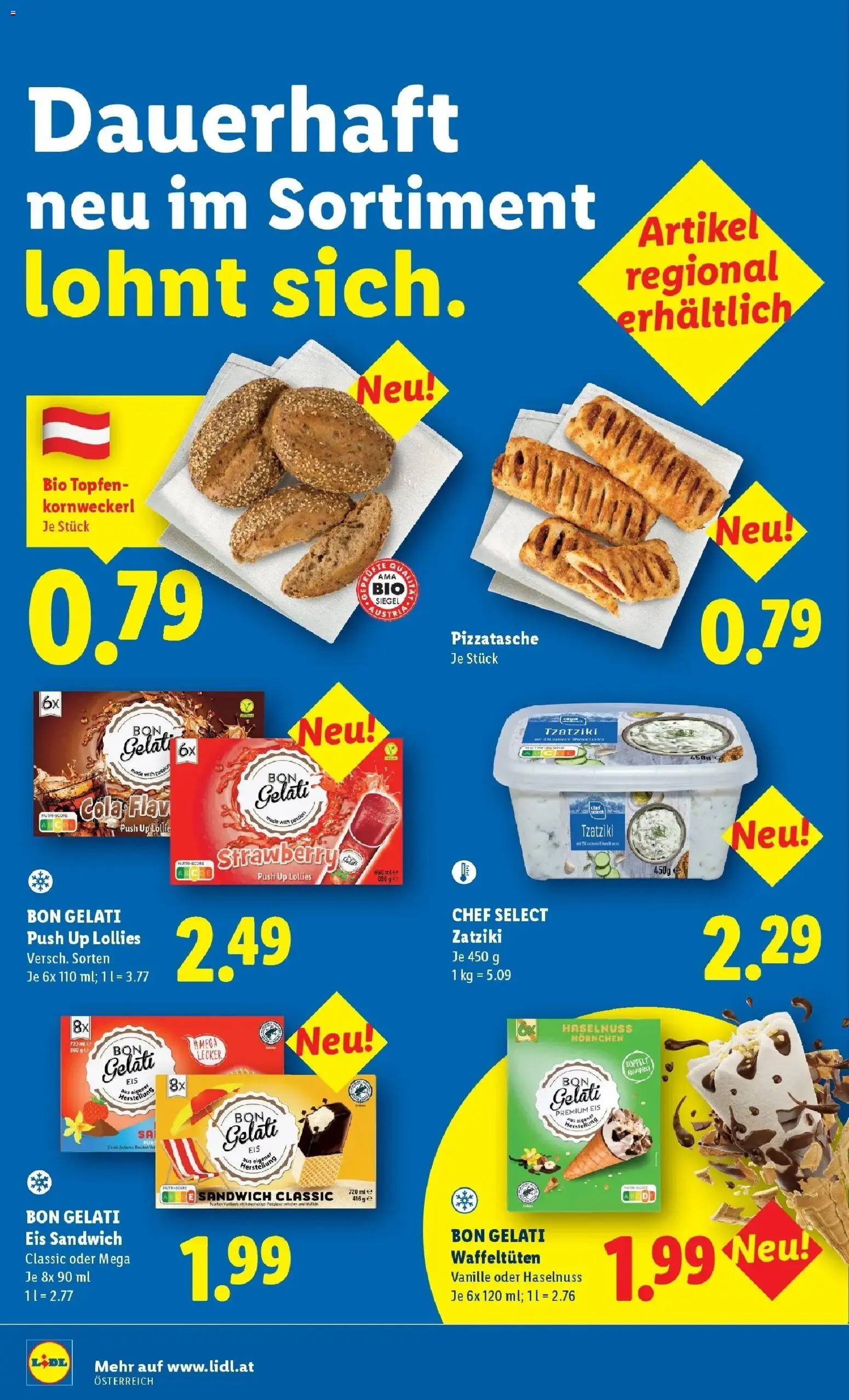 Lidl Flugblatt - Wien, Langenzersdorf, Zwettl gültig ab 02.04.2026 | Seite: 45 | Produkte: Eis