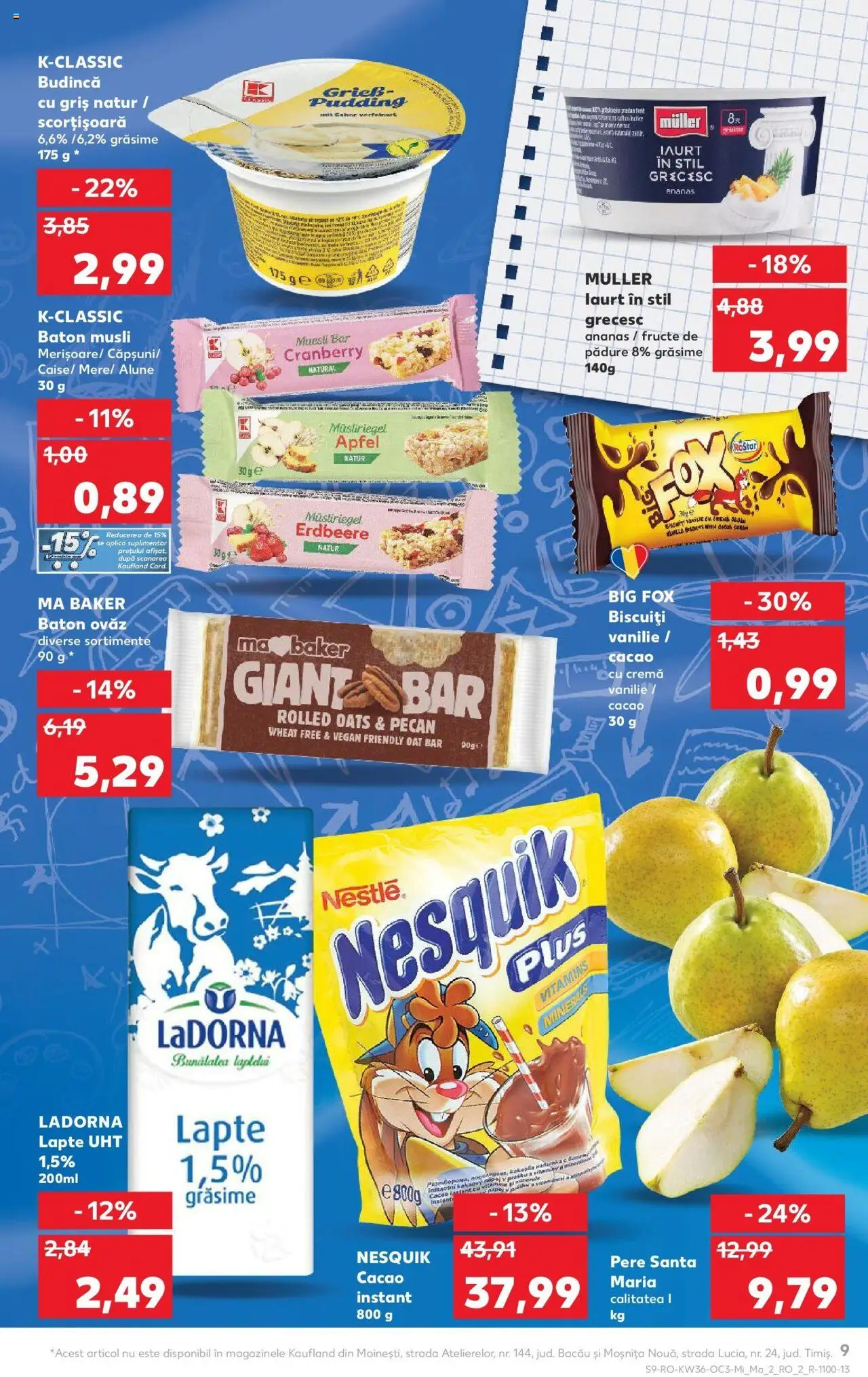 Noul catalog Kaufland – valabil de la 03.09.2025 | Pagină: 9 | Produse: Lapte, Iaurt, Cremă, Cacao