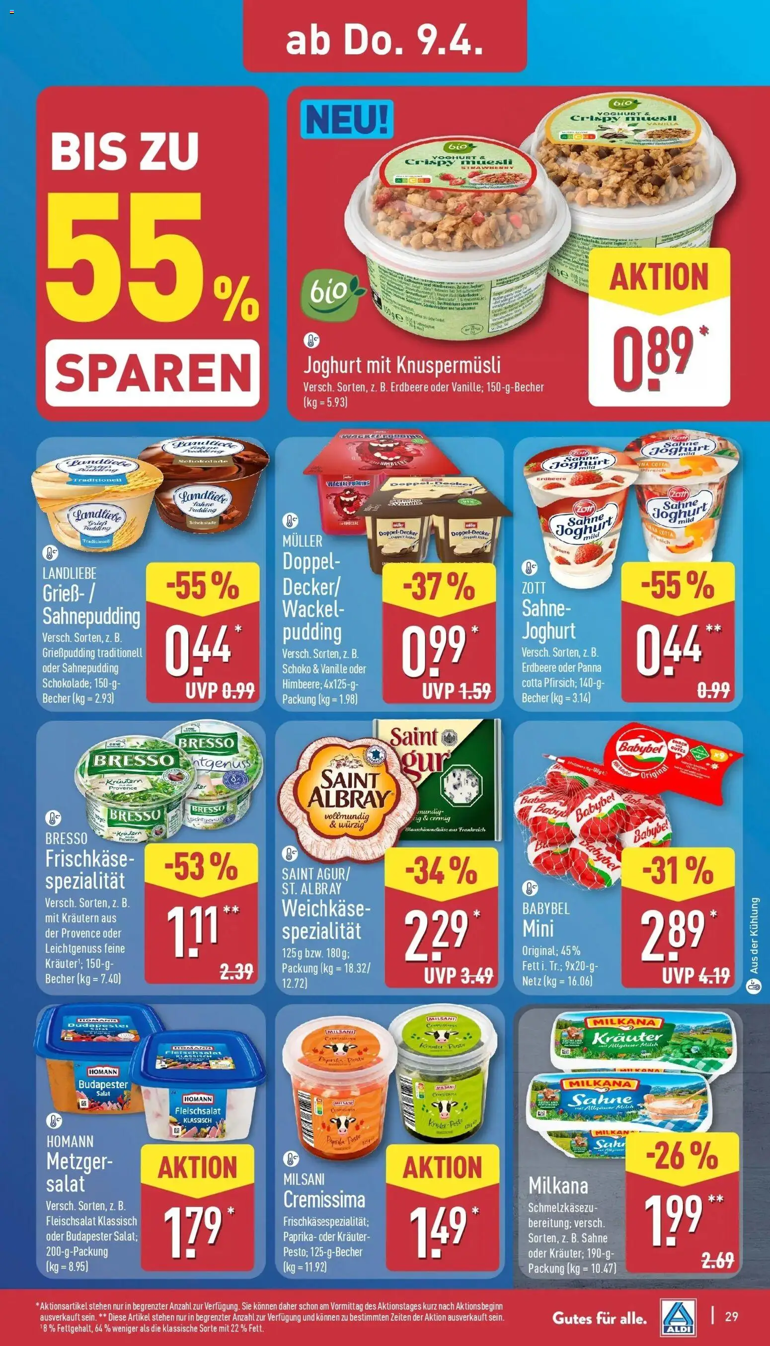 Aldi - ALDI Nord: Wochenangebote – gültig ab 05.04.2026 | Seite: 30 | Produkte: Musli, Pfirsich, Himbeere, Frischkase