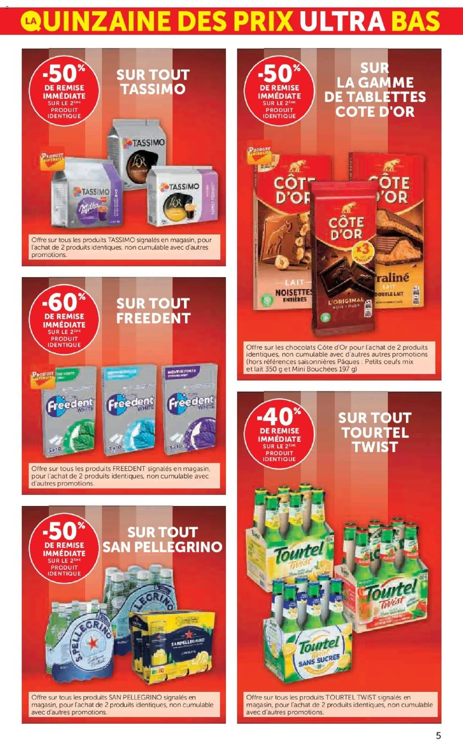 {H1} | Page: 5 | Produits: Tassimo, Noisettes, Lait, Œufs