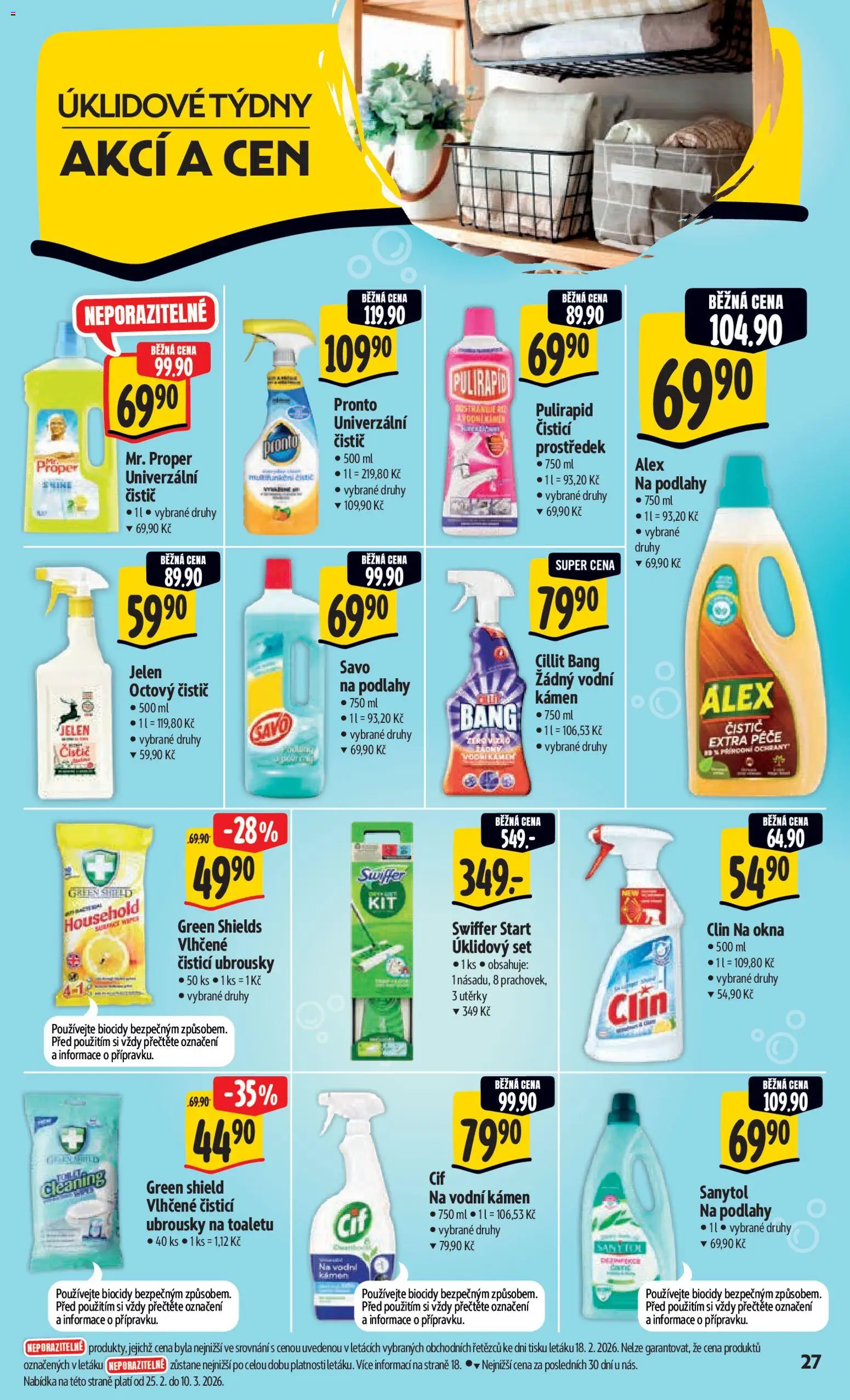 Albert leták - Hypermarket od 25.02.2026 | Strana: 33 | Produkty: Clin, Savo, Utěrky, Ubrousky