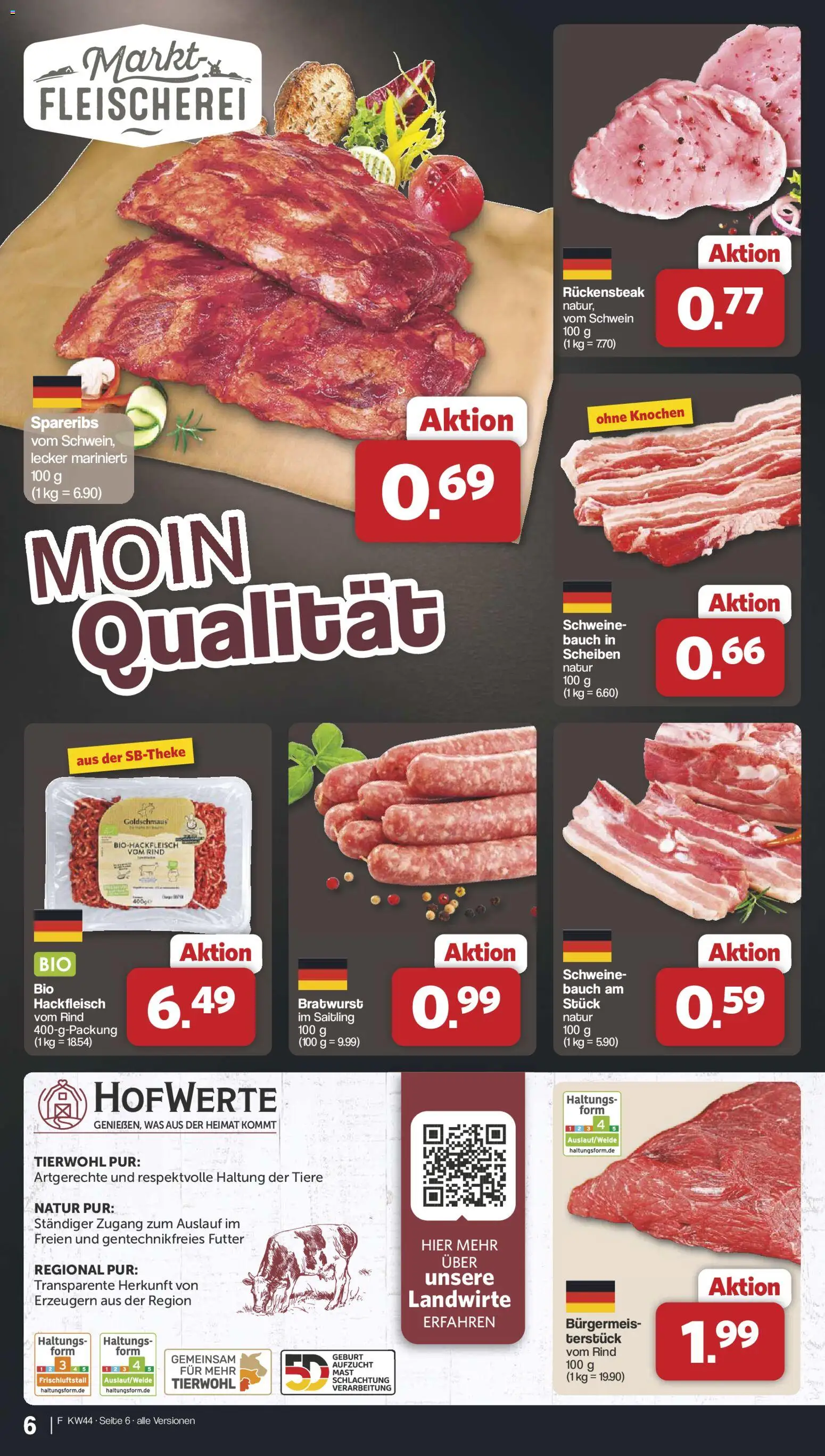 Famila Nordwest Prospekt 	 – gültig ab 27.10.2025 | Seite: 6 | Produkte: Bratwurst, Hackfleisch