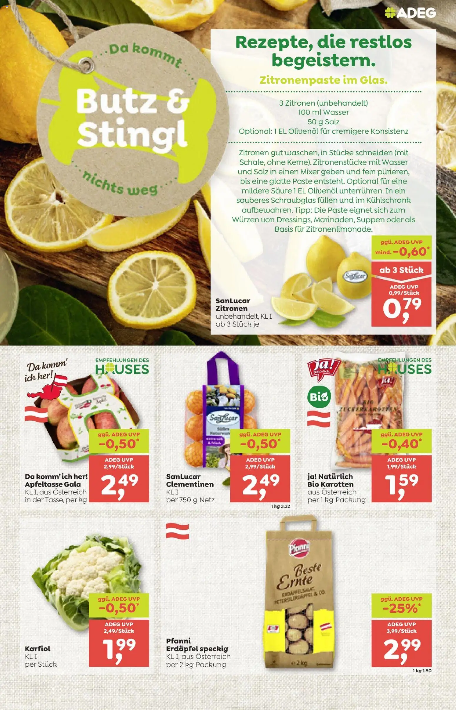 ADEG Vorarlberg gültig ab 02.01.2025 | Seite: 7 | Produkte: Wasser, Salz, Kühlschrank, Mixer