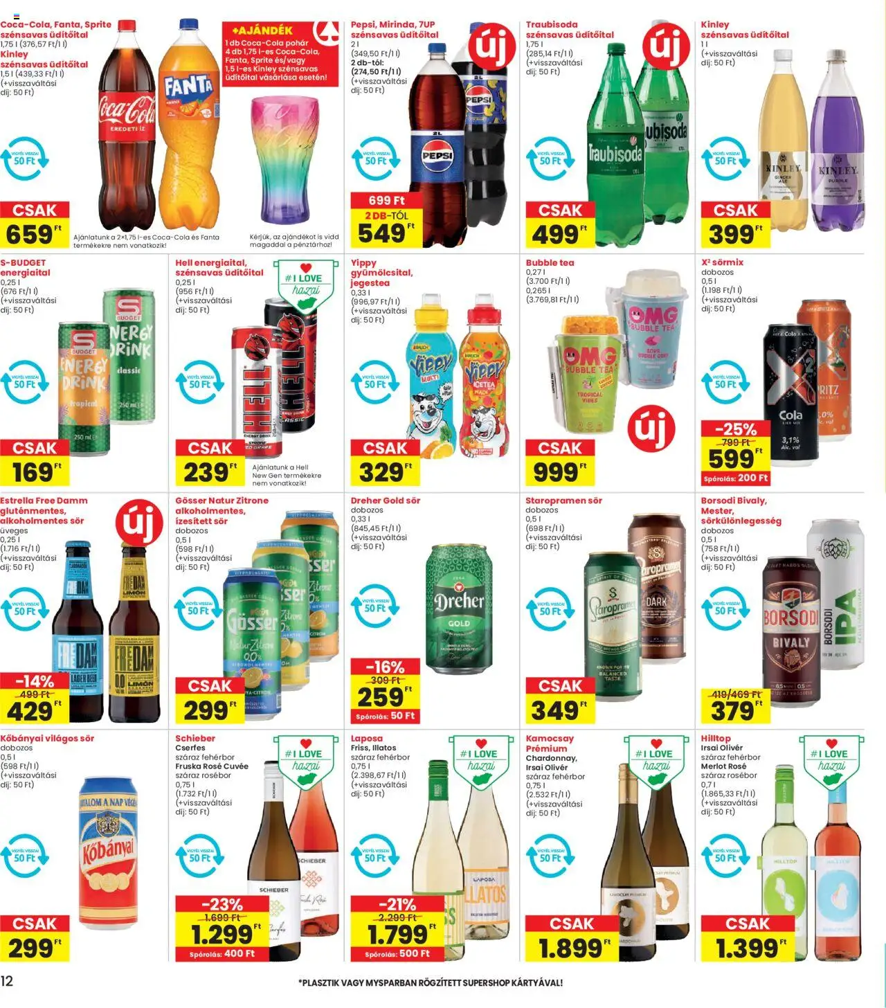 Interspar akciós ujság - amely érvényes a következő dátumtól: 21.08.2025 | Oldal: 12 | Termékek: Pepsi, Gösser, Alkoholmentes sör, Citrom