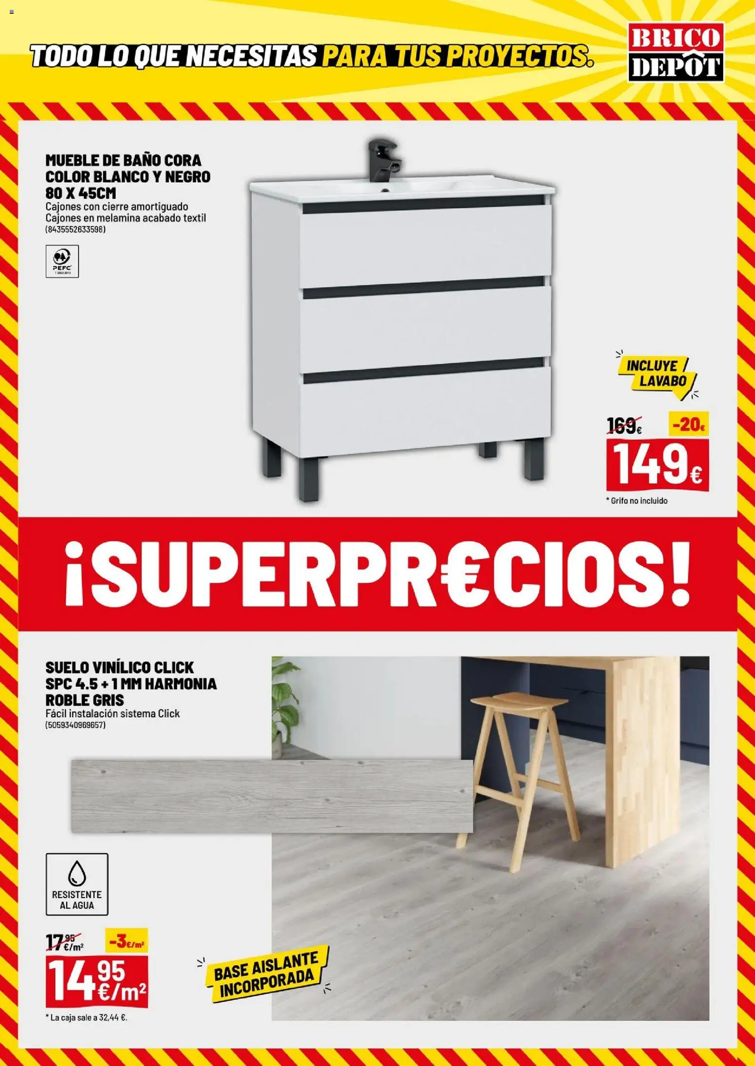 Brico Depôt folleto │ válido desde el 02.01.2026 | Página: 3 | Productos: Caja, Lavabo, Baño