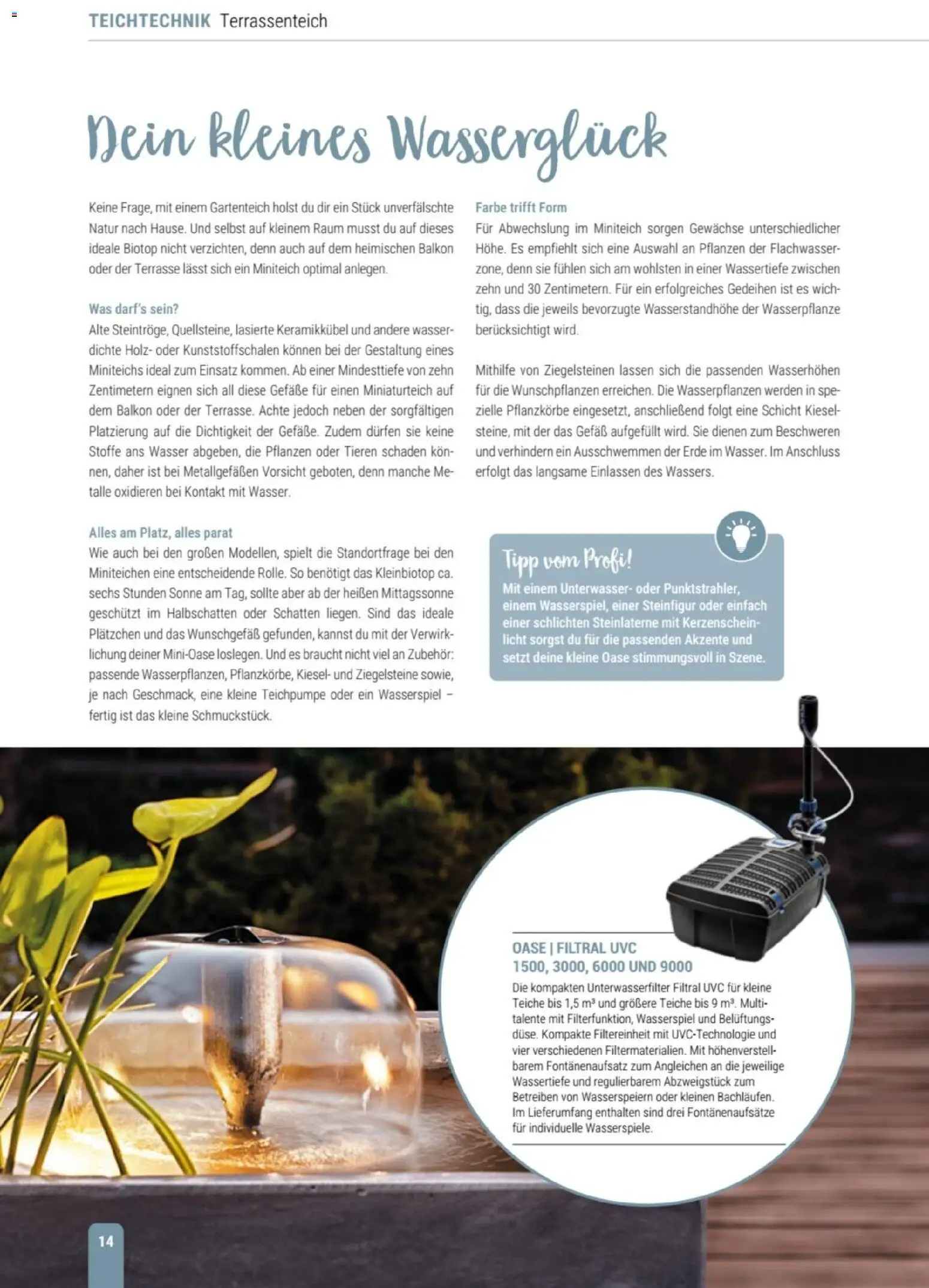 zookauf Themenkatalog Teich – gültig ab 23.03.2026 | Seite: 14 | Produkte: Wasser