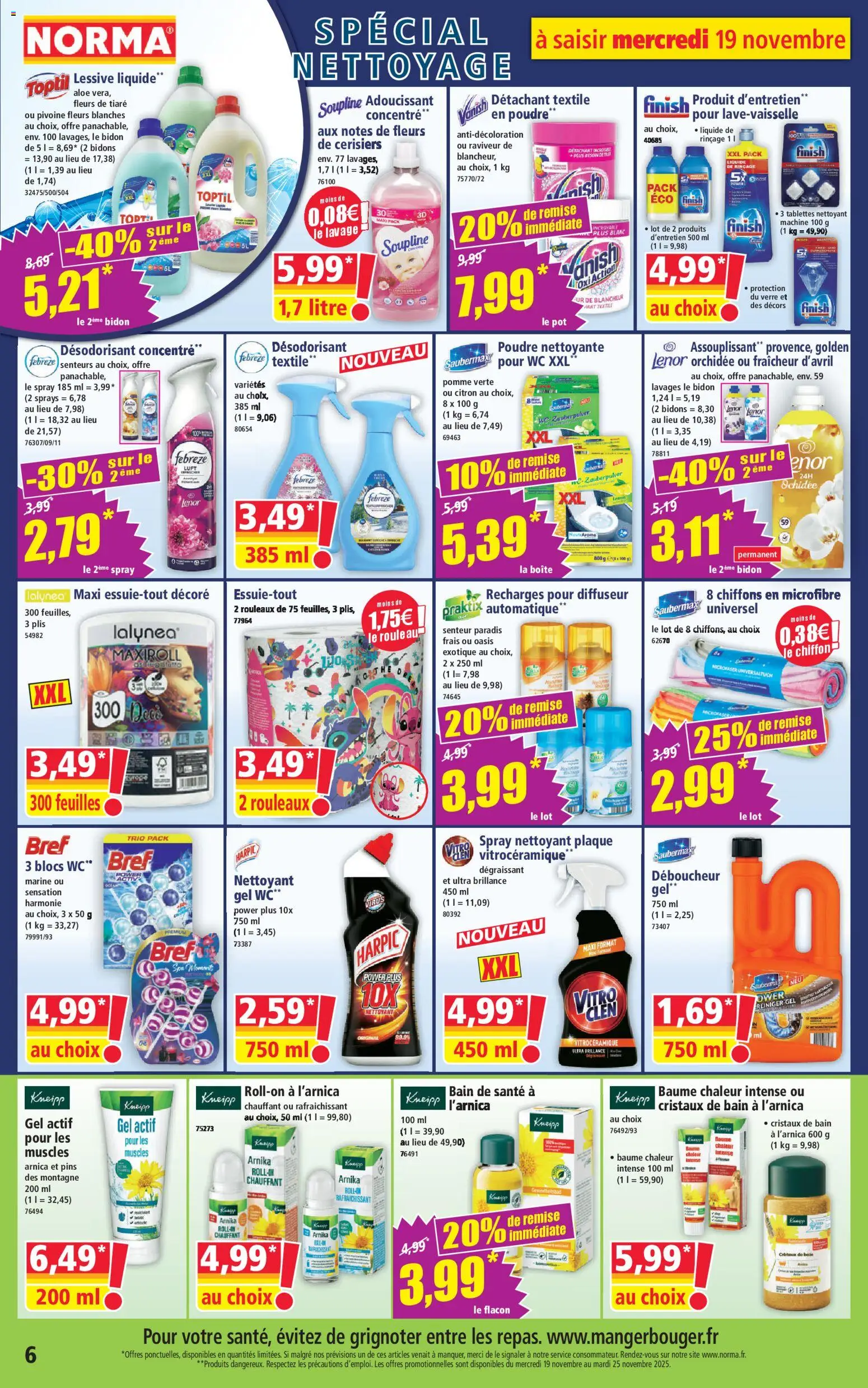 {H1} | Page: 6 | Produits: Citron, Désodorisant, Orchidée, Lessive