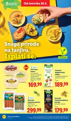 Lidl katalog - pregled Lidl kataloga - važi od 26.02.2026 | Strana: 60 | Proizvode: Protein, Mango, Hummus