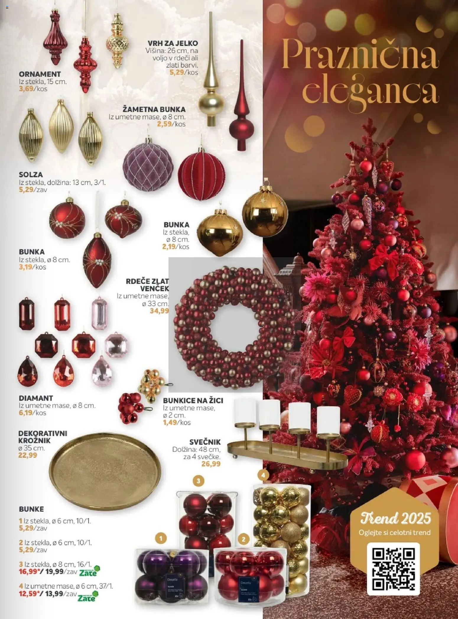 Novi Merkur katalog ponudbe – veljaven od 27.10.2025 | Stran: 3 | Izdelki: Svečnik