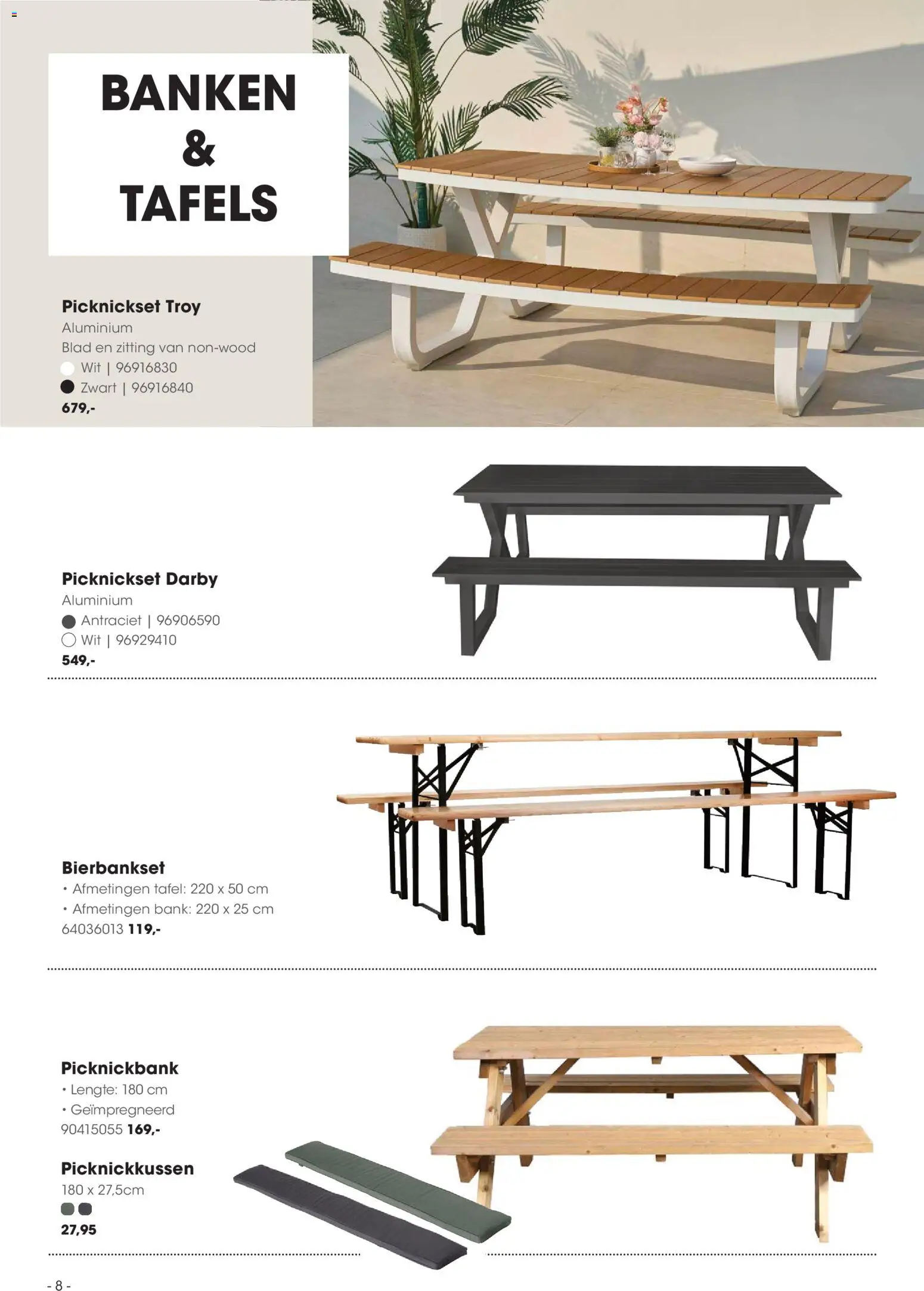 {H1} | Pagina: 8 | Producten: Bank, Tafel, Zitting