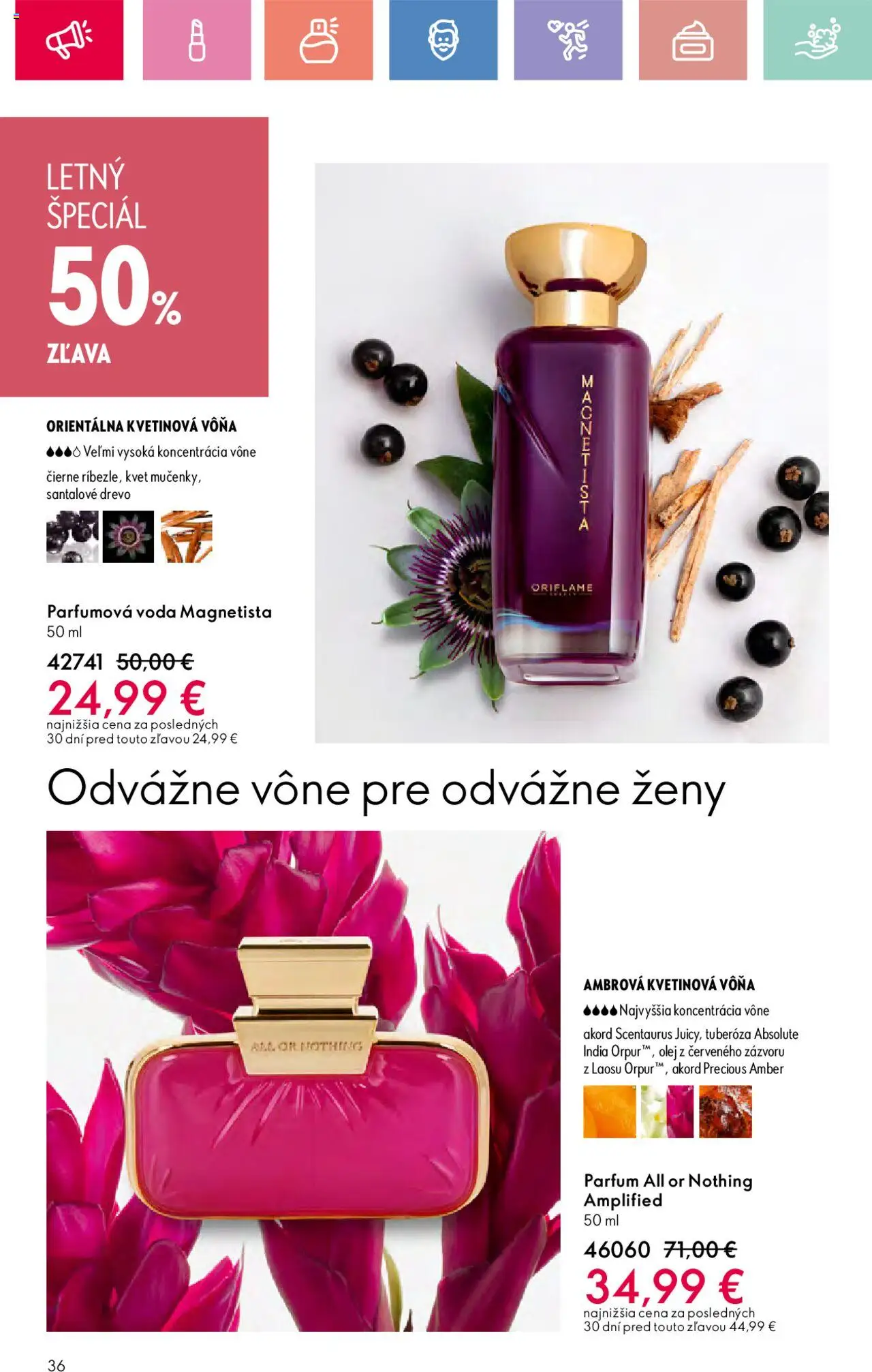 Katalóg Oriflame 9 2025 │ platný od 15.06.2025 | Strana: 36 | Produkty: Olej, Voda