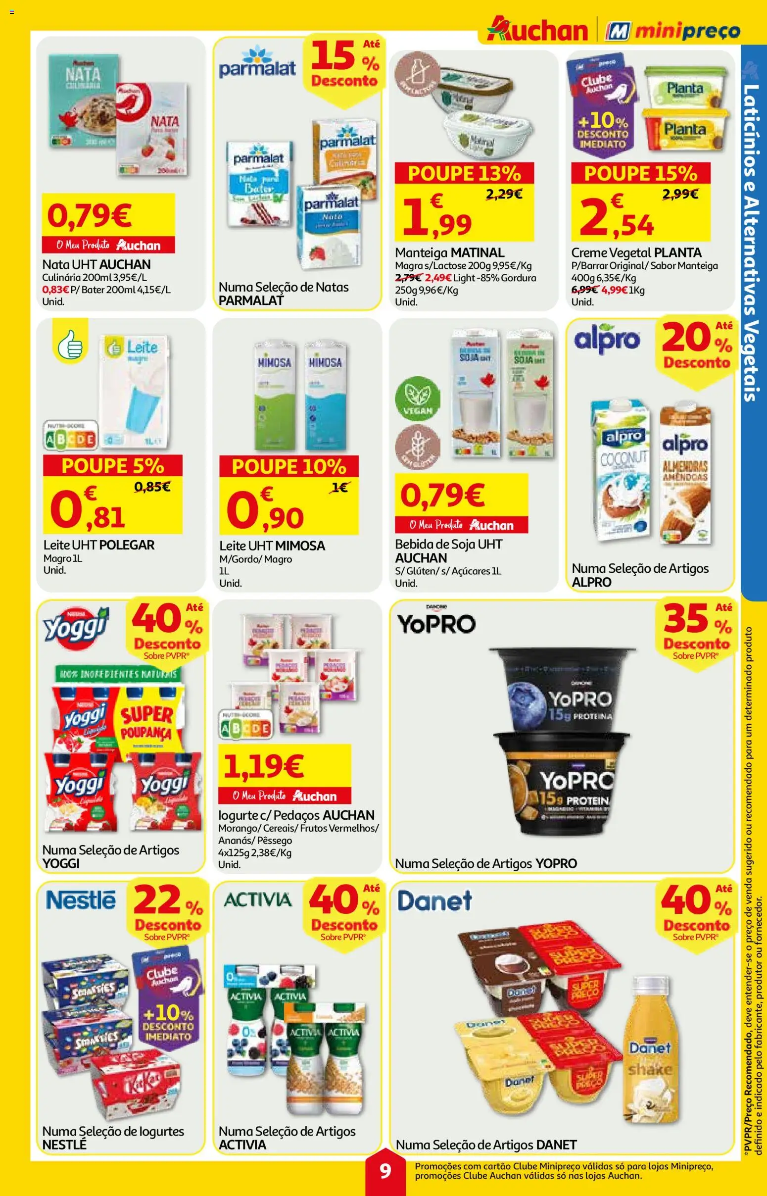 Minipreço folheto │ válido de 27.11.2025 | Página: 9 | Produtos: Nata, Creme, Natas, Proteina