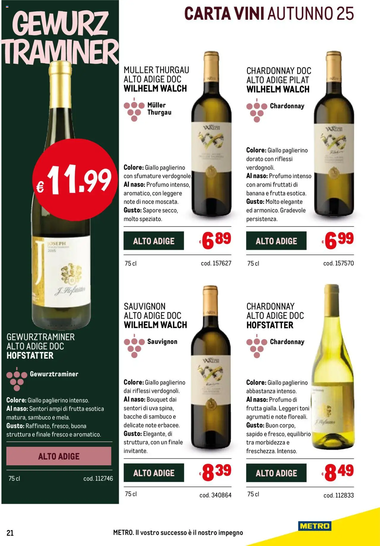 Volantino Metro del 25.09.2025 | Pagina: 21 | Prodotti: Frutta, Uva, Profumo